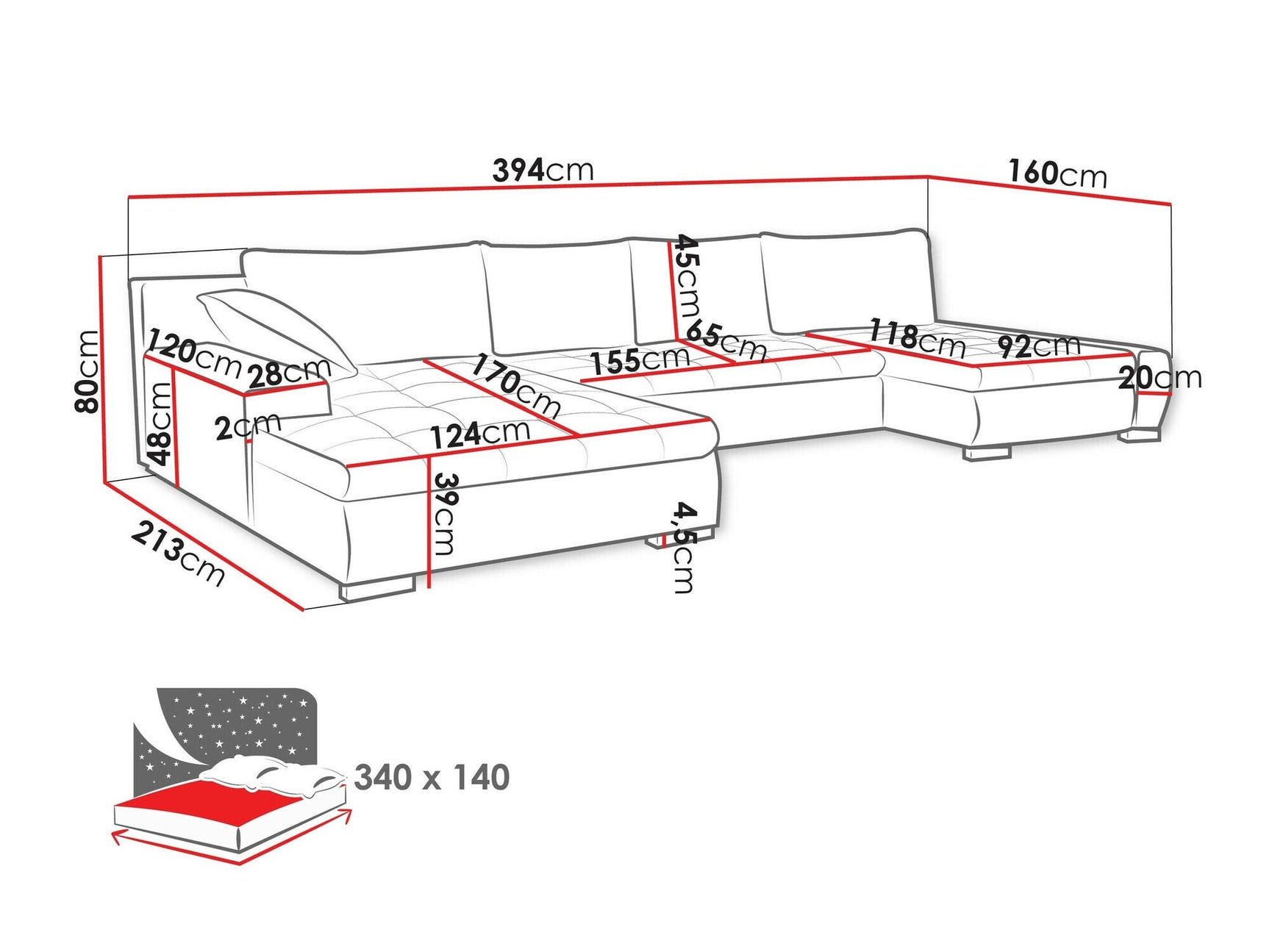Hjørnesofa Comfivo 106