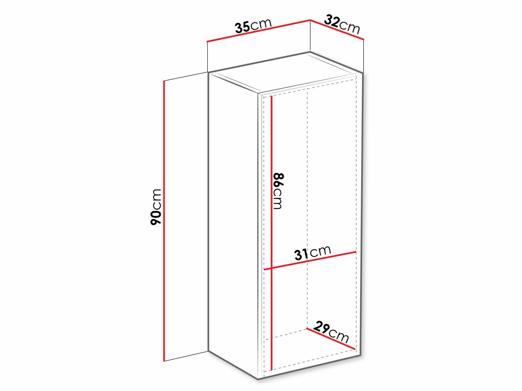 Vægskab Venenou 131 4029022