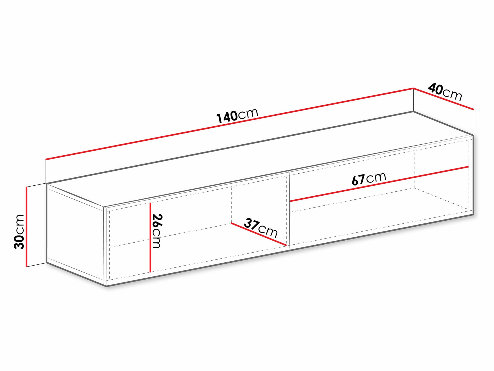 TV-bord Venenou 125 4029147
