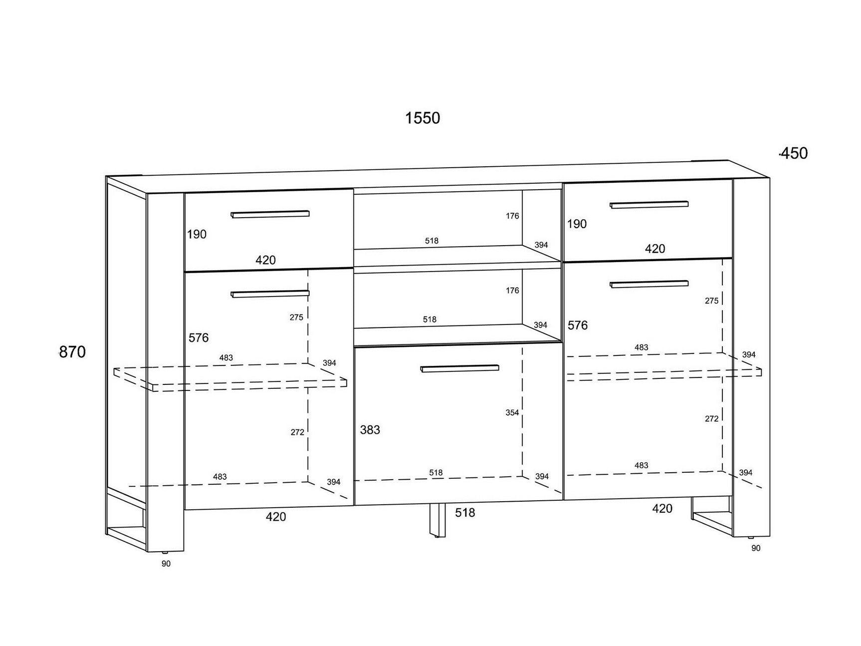 Kommode Cordoro 115 4030986