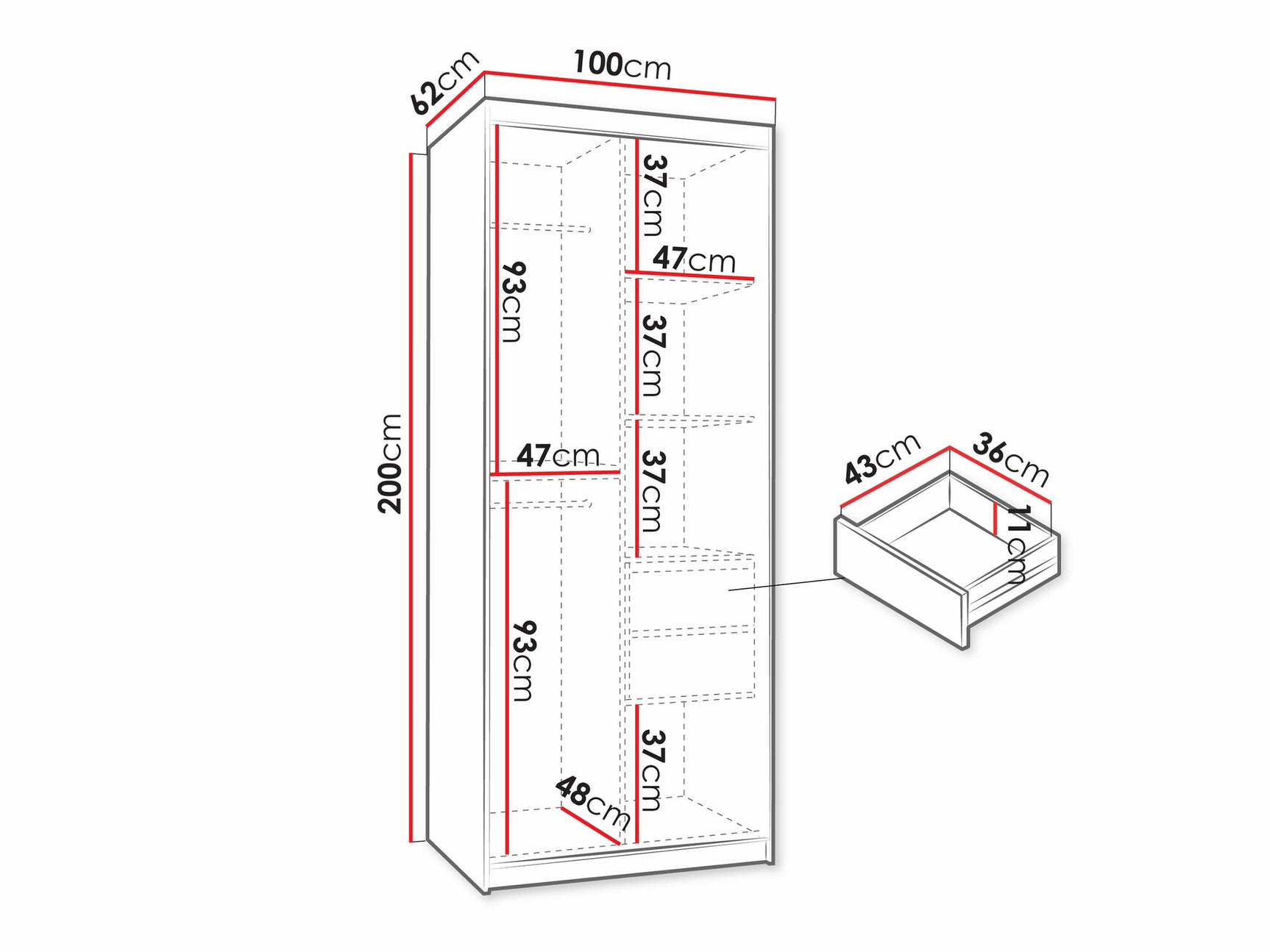 Garderobeskab Hartford 498 4033072