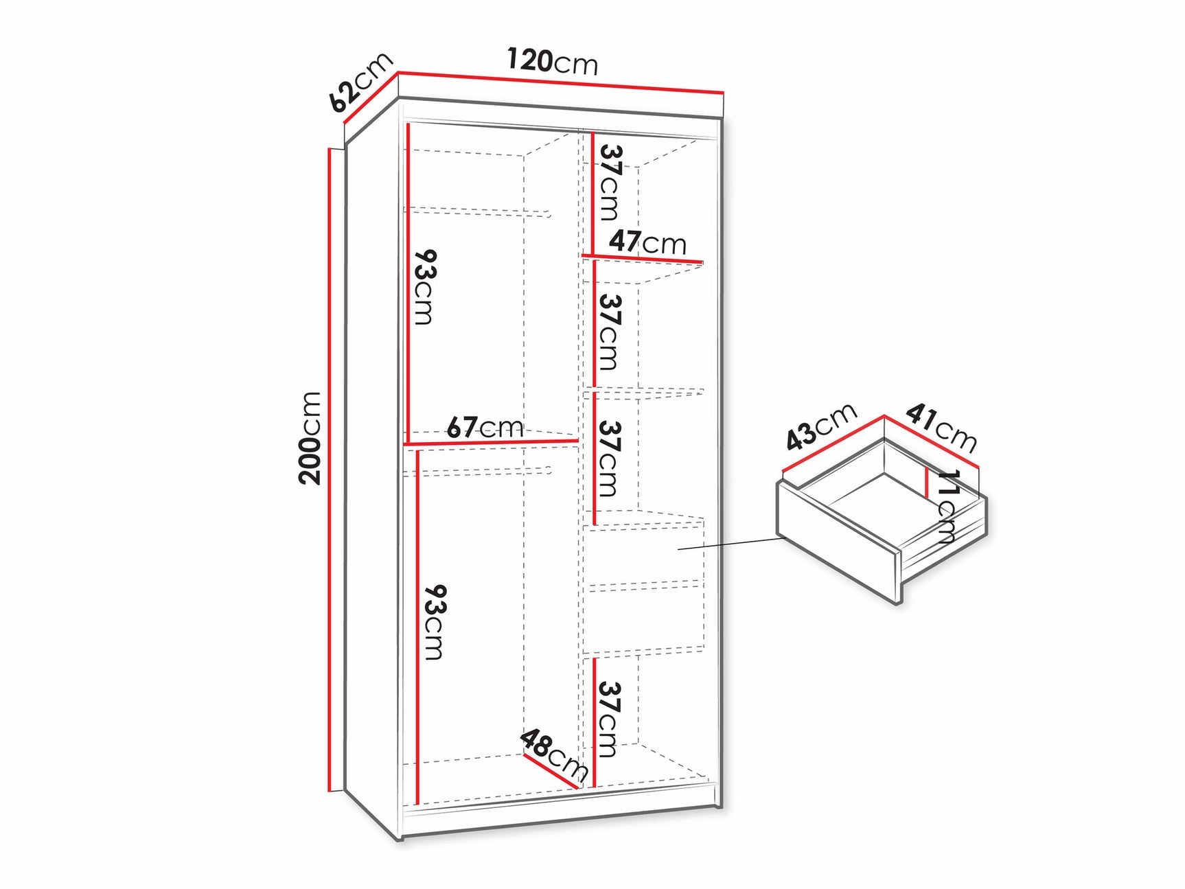 Garderobeskab Hartford 501 4033076