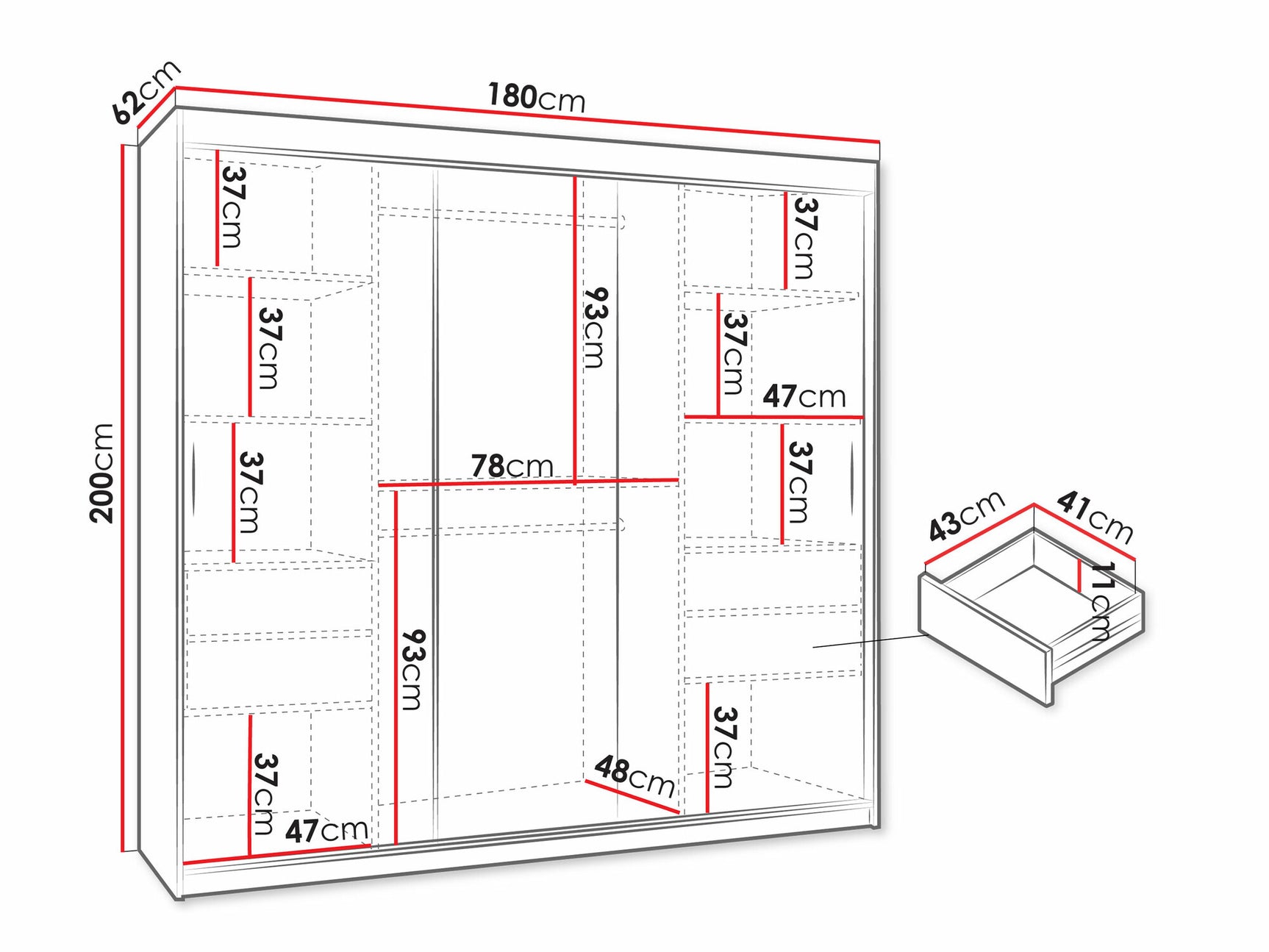 Garderobeskab Hartford 506 4033083