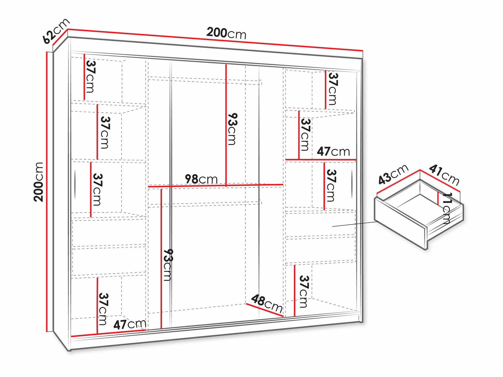 Garderobeskab Hartford 507 4033088