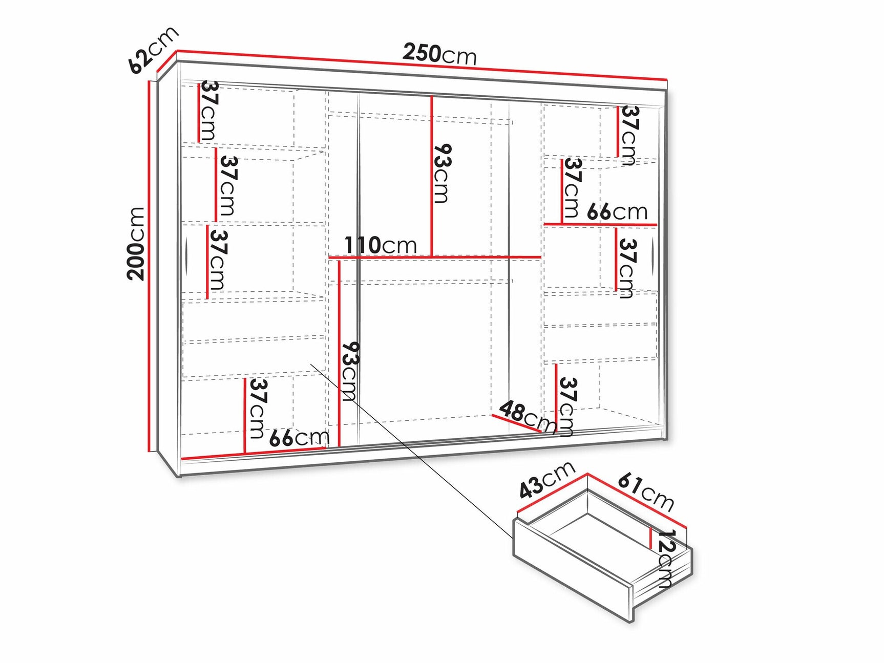 Garderobeskab Hartford 508 4033092
