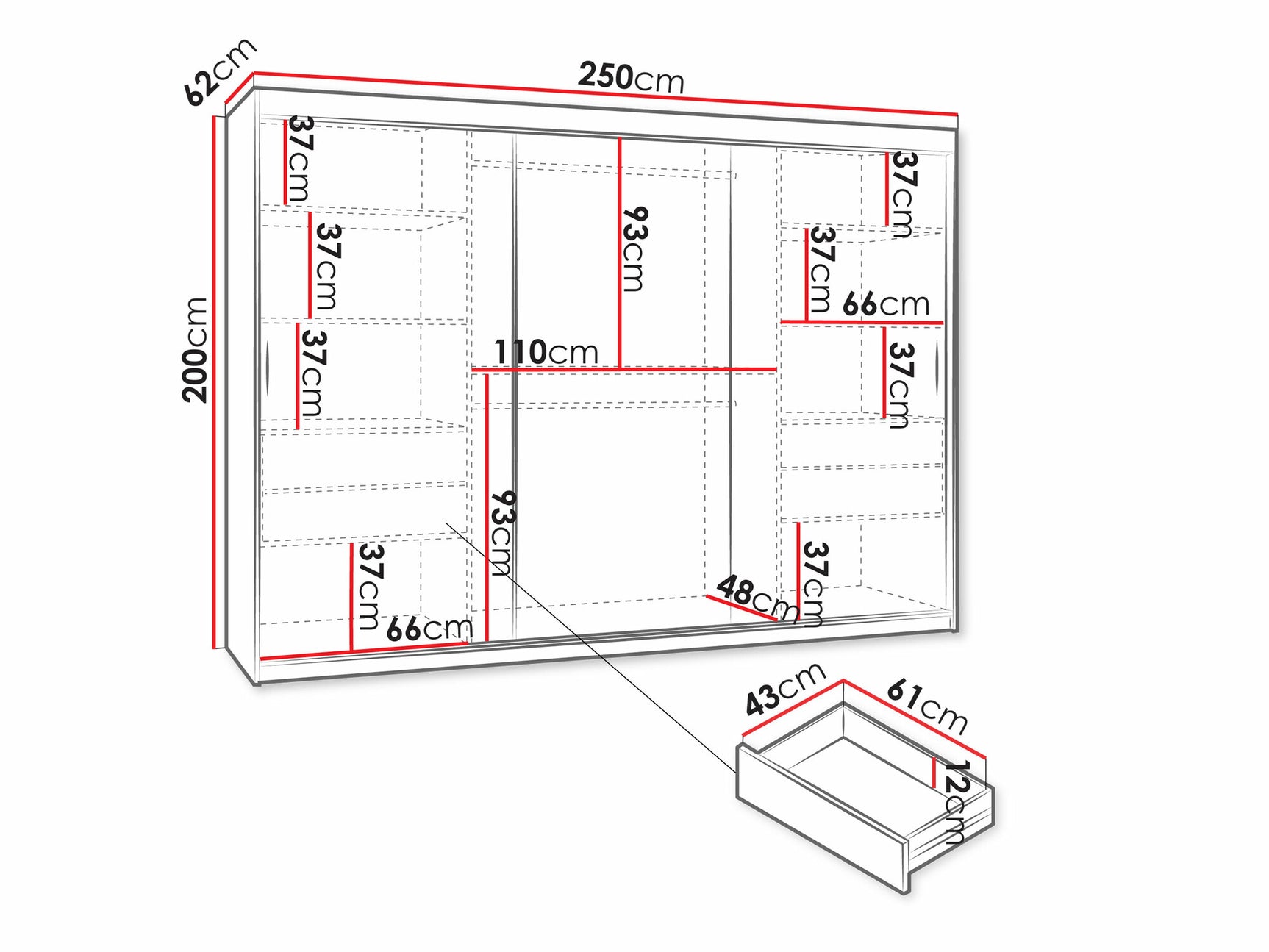 Garderobeskab Hartford 508 4033093