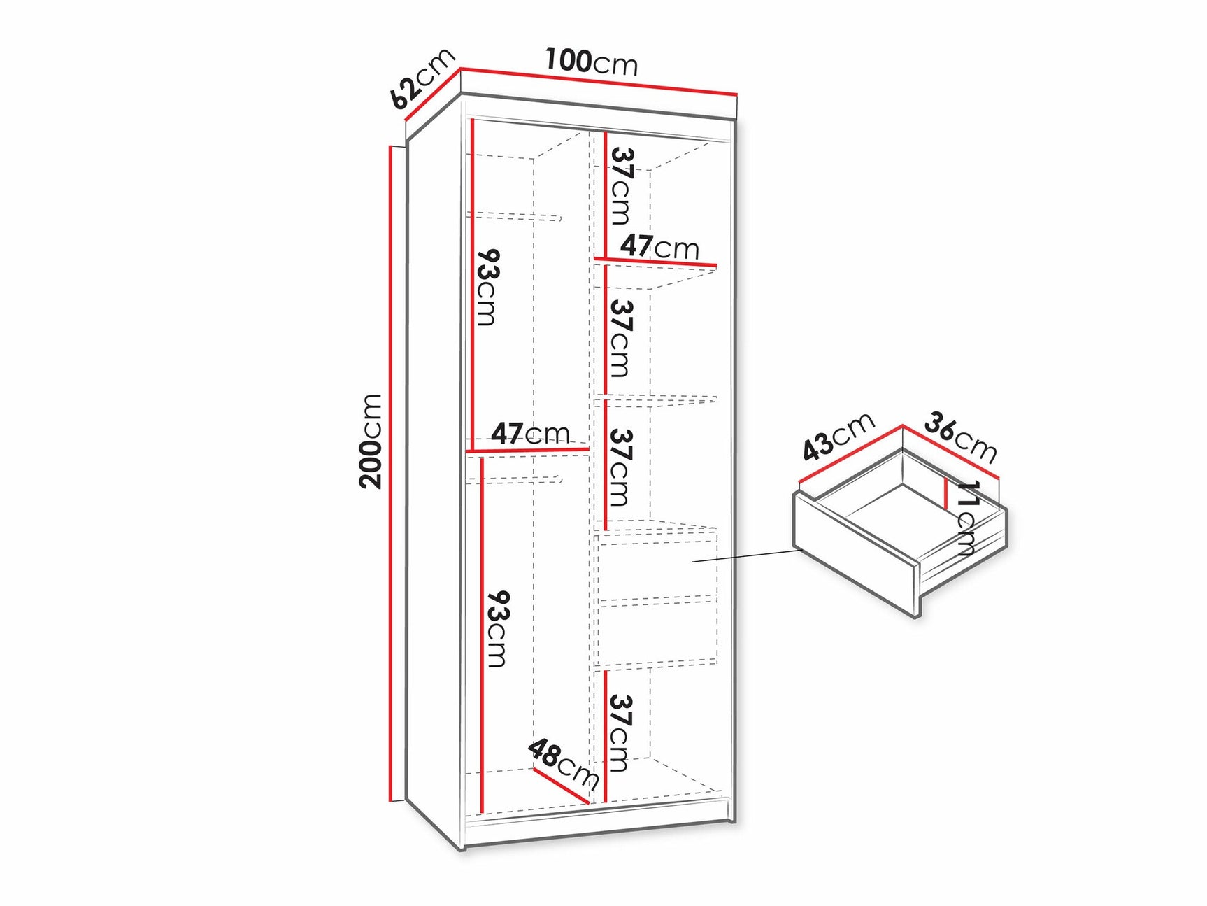 Garderobeskab Hartford 505 4034289