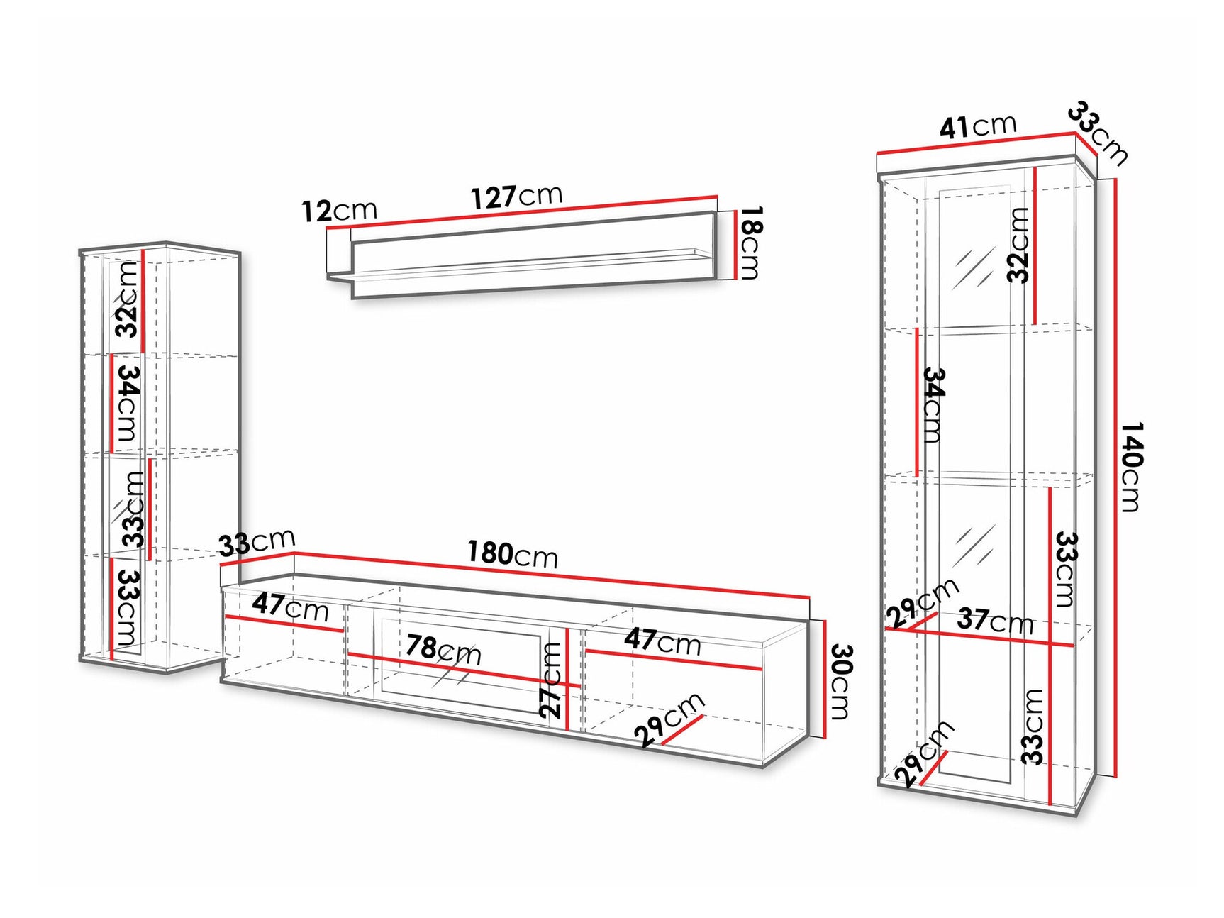Stuemøbler-sæt Torcame 103
