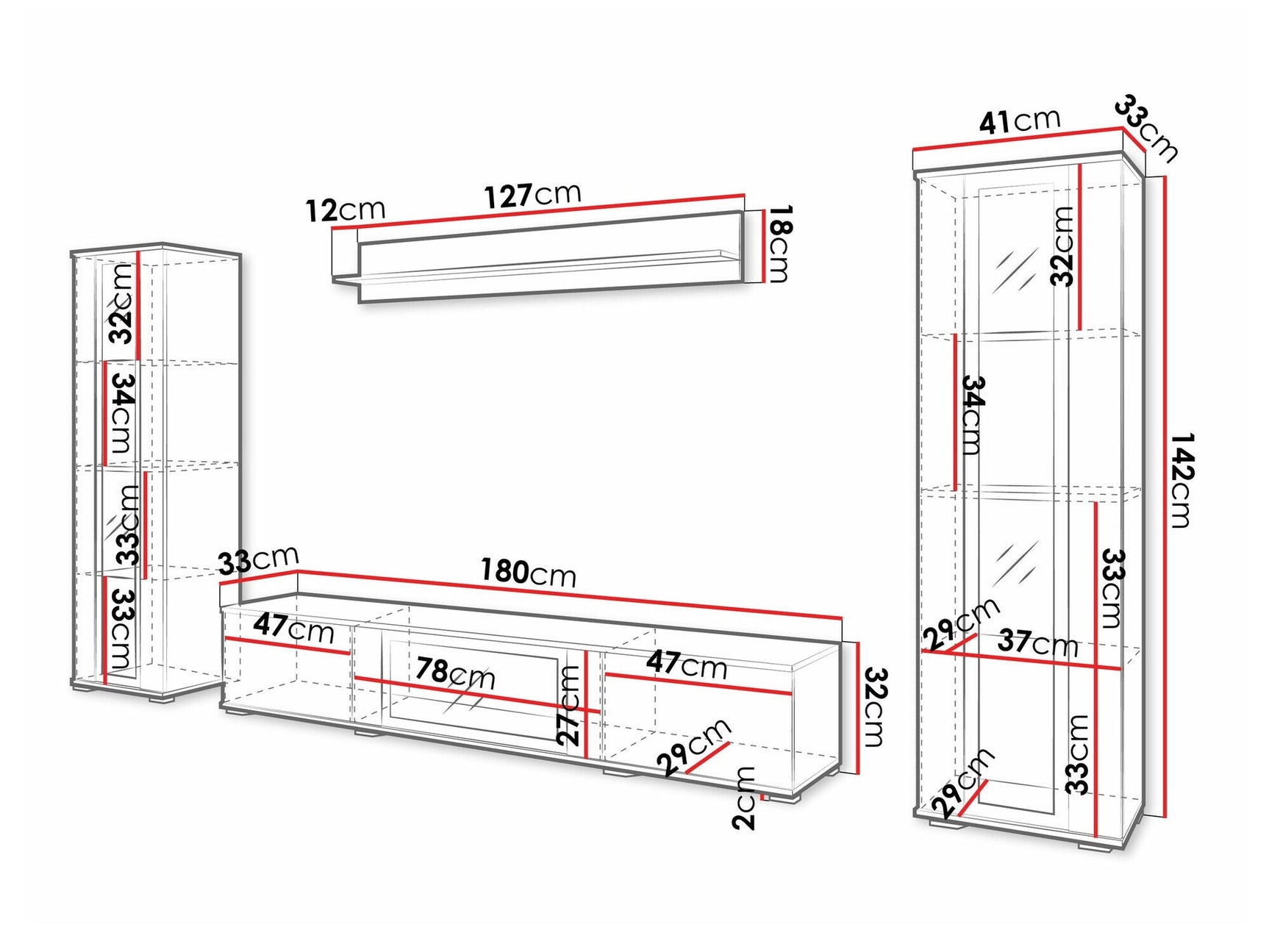 Stuemøbler-sæt Torcame 103