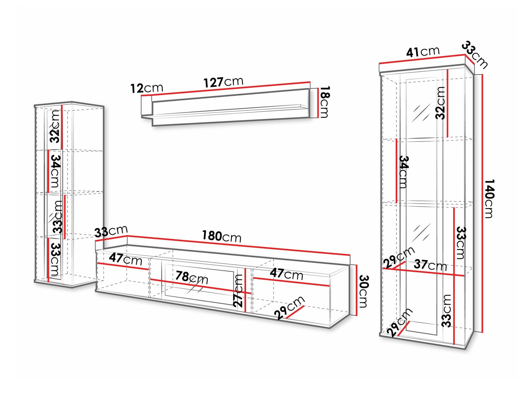 Stuemøbler-sæt Torcame 103