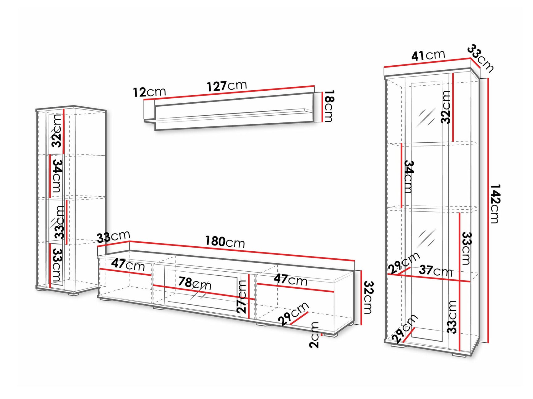 Stuemøbler-sæt Torcame 103
