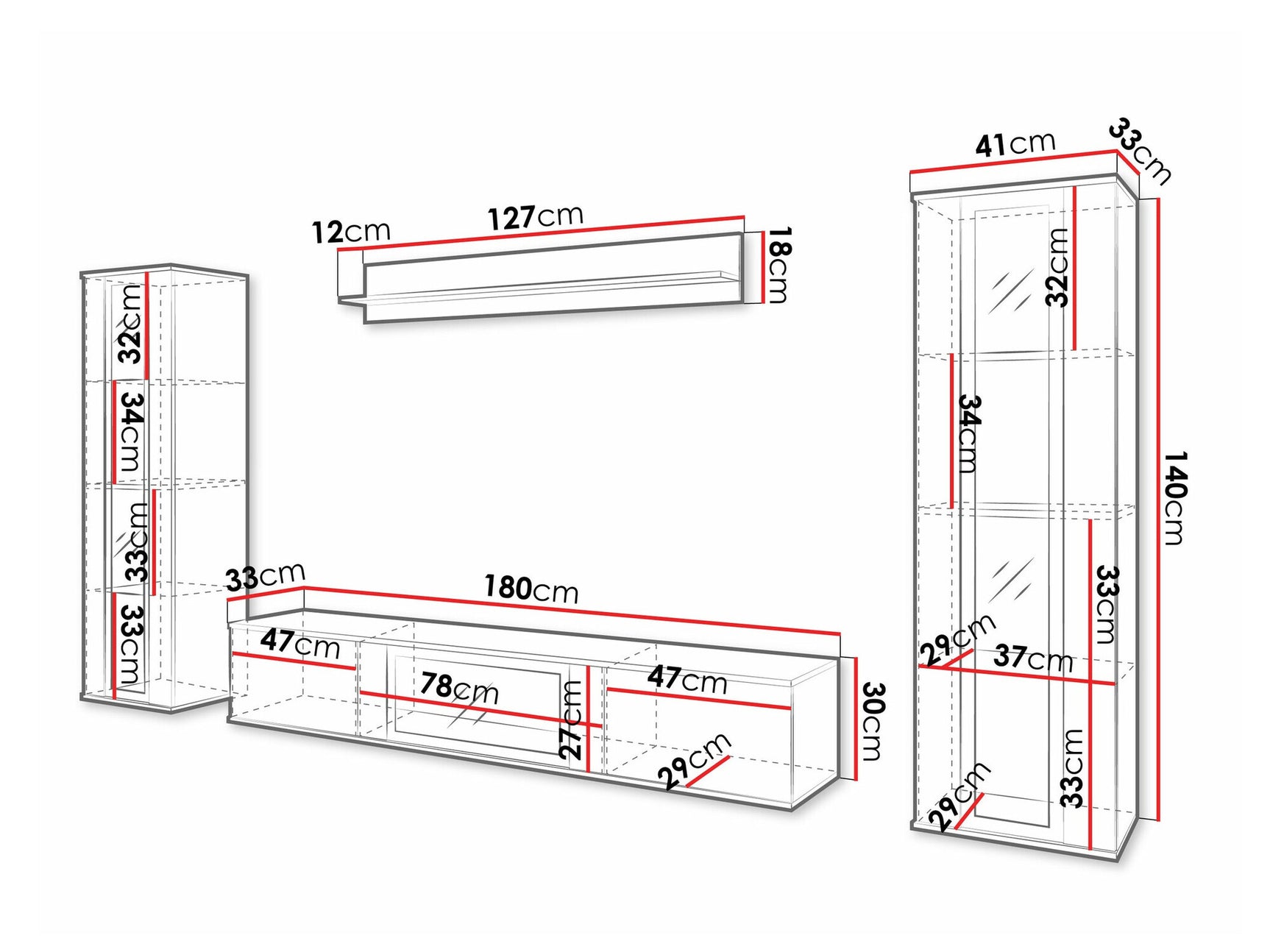 Stuemøbler-sæt Torcame 103