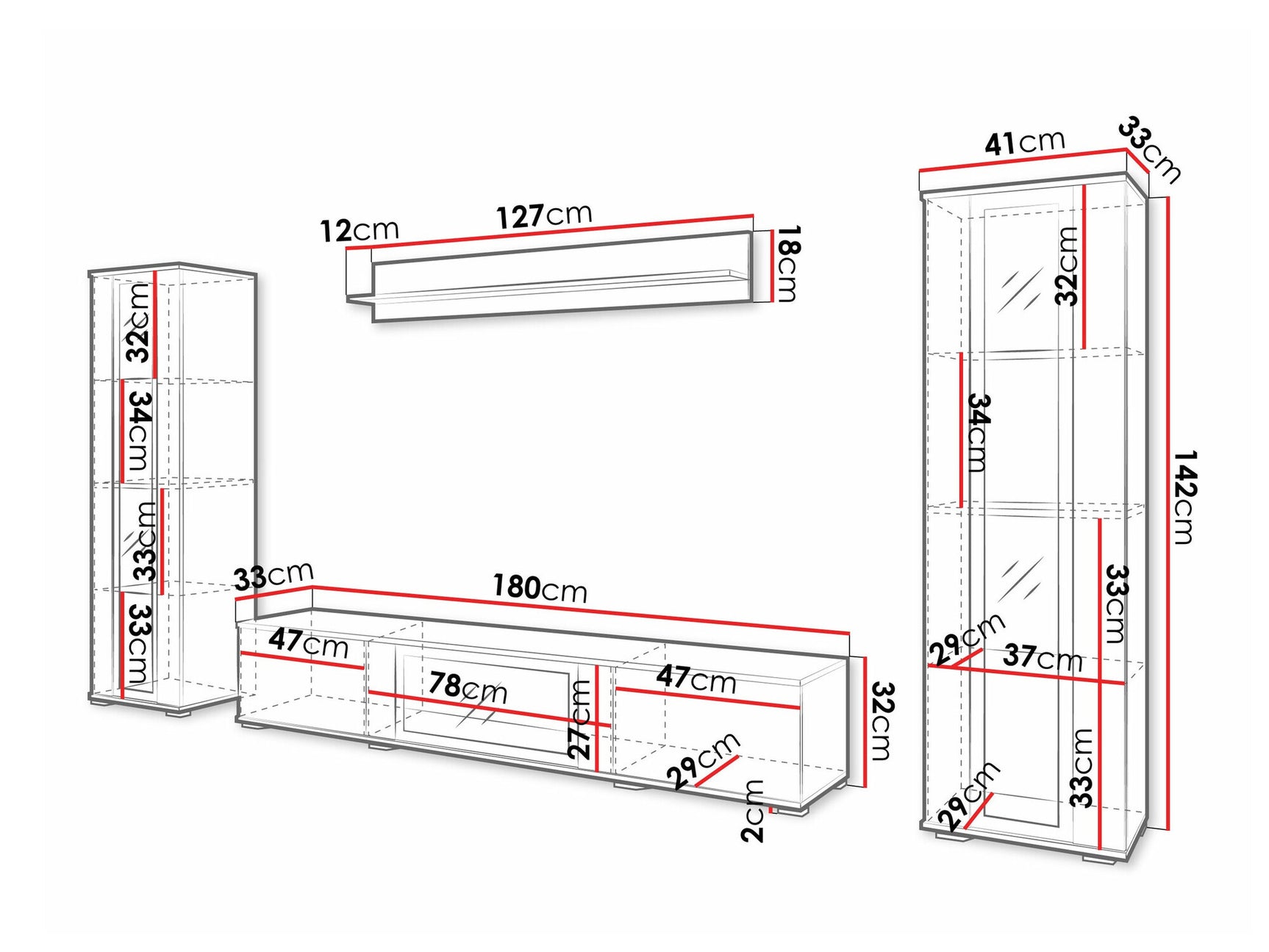 Stuemøbler-sæt Torcame 103