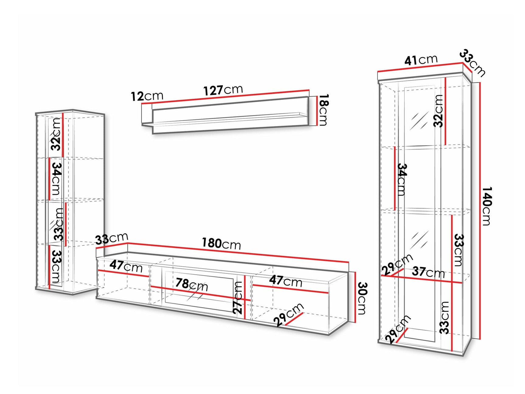 Stuemøbler-sæt Torcame 103