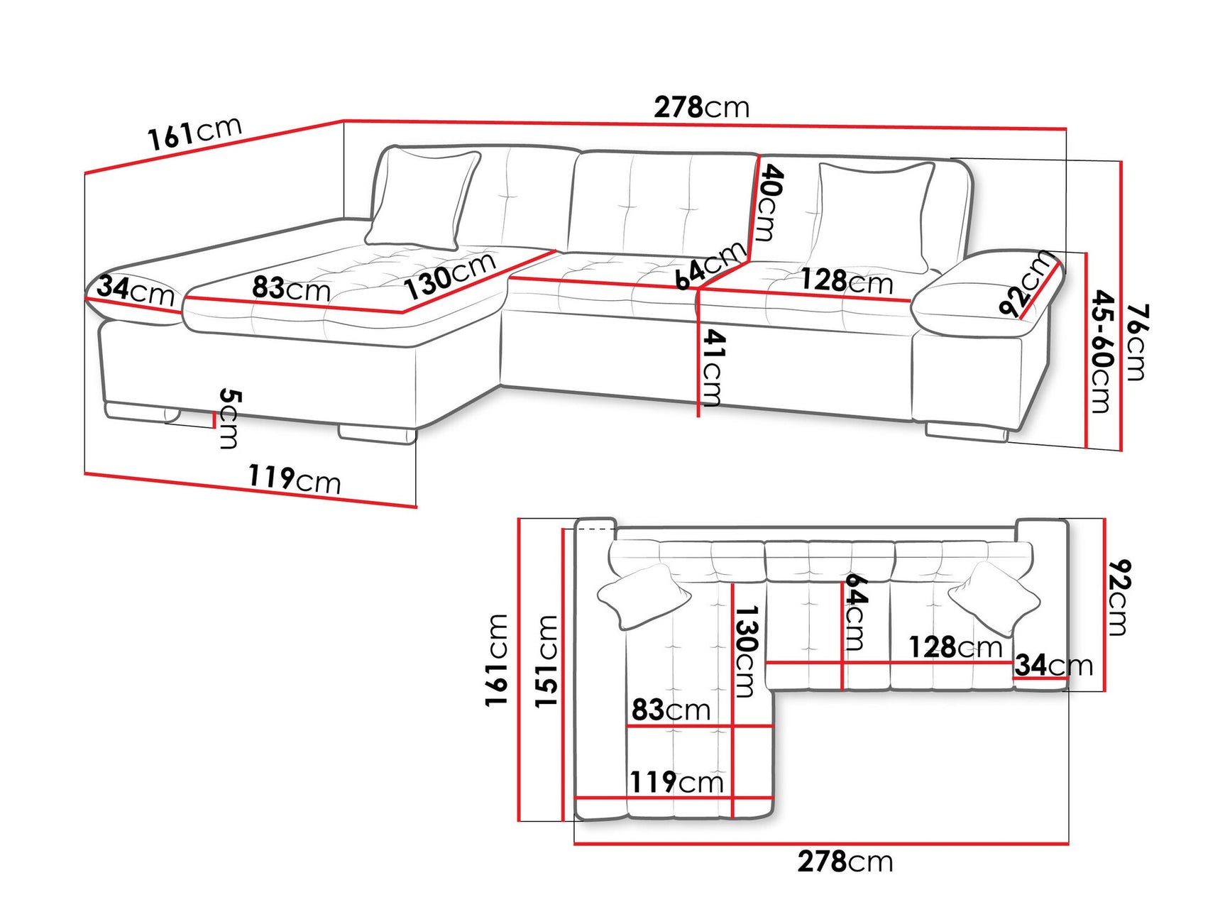 Hjørnesofa Comfivo 219 4038037