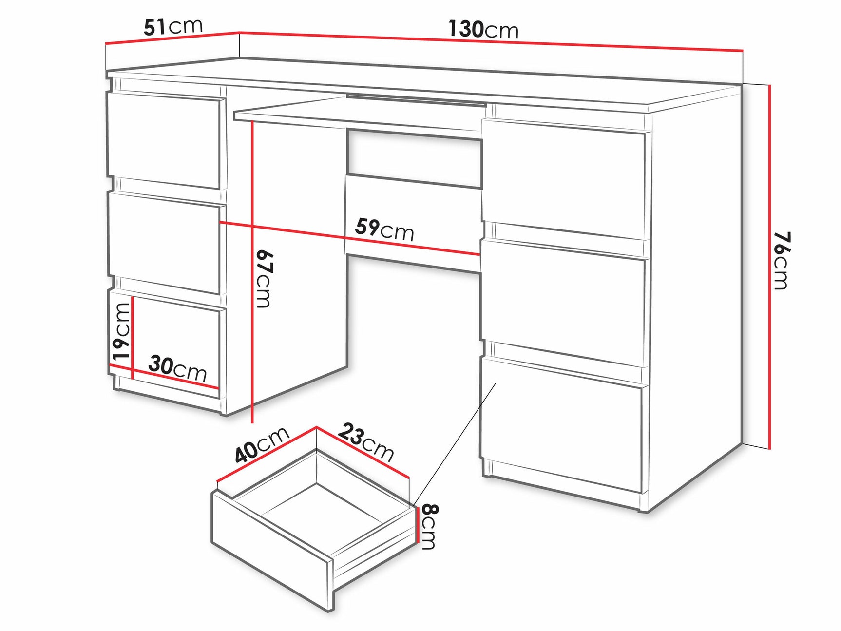 Skrivebord Comfivo 193 4038119