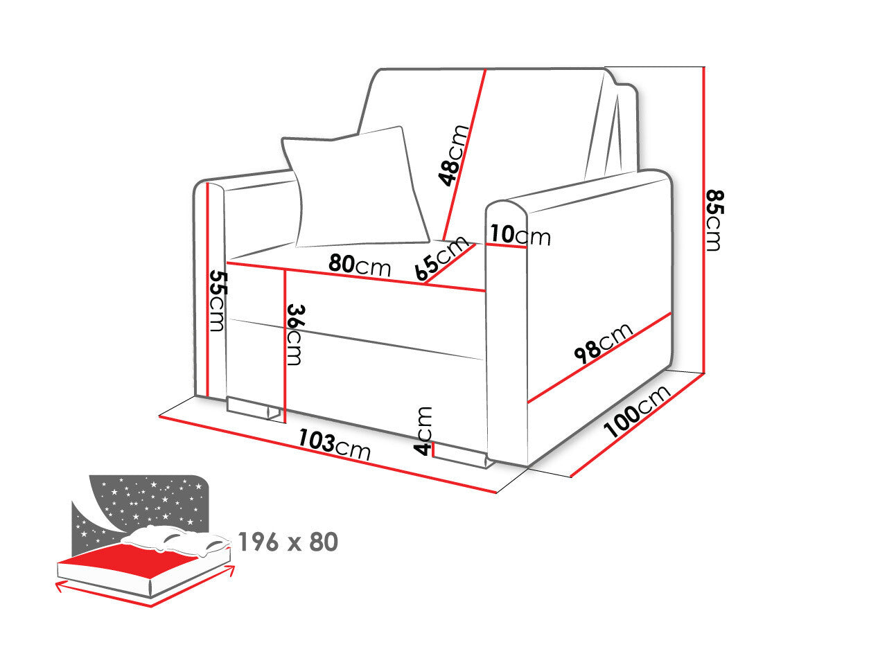 Lænestol Columbus 207 4038339