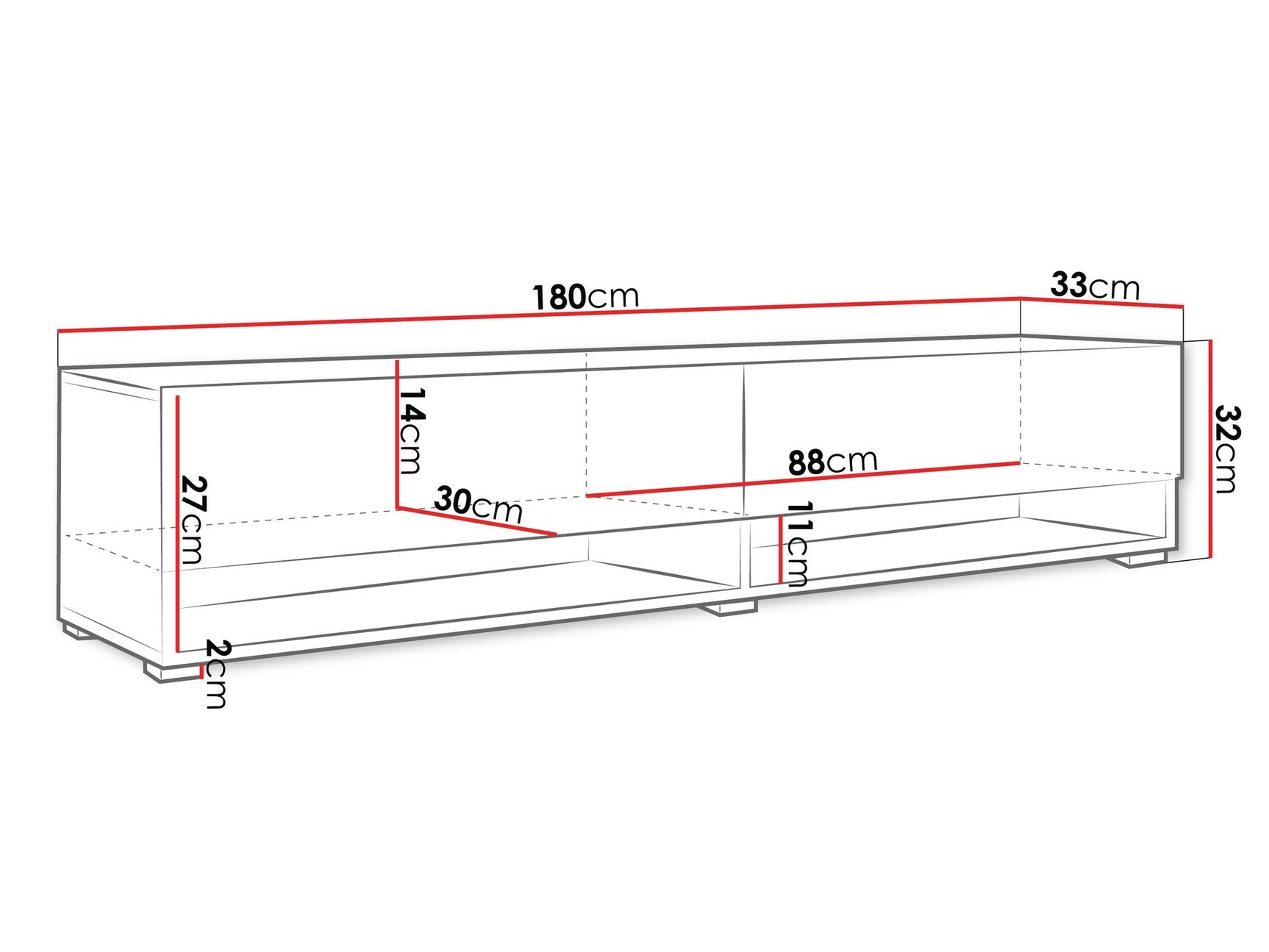 TV-bord Sarasota 119 4038400