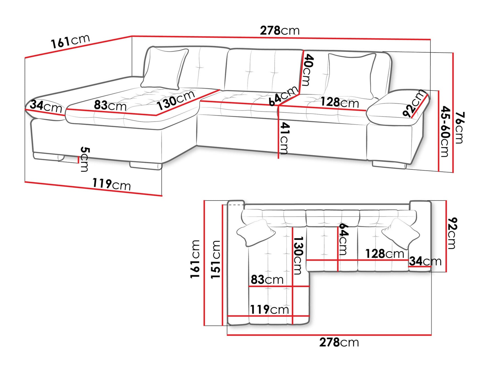 Hjørnesofa Comfivo 219 4038959
