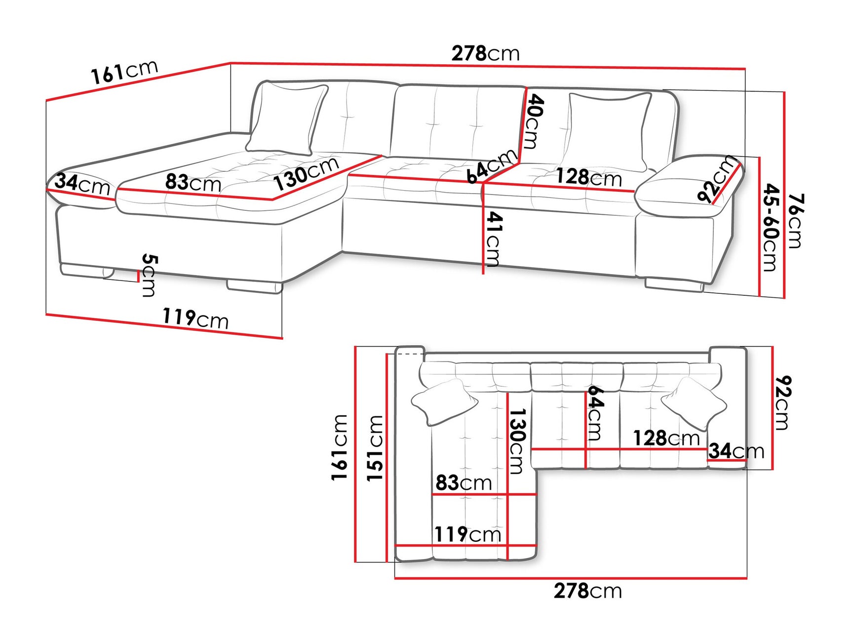 Hjørnesofa Comfivo 219 4039017