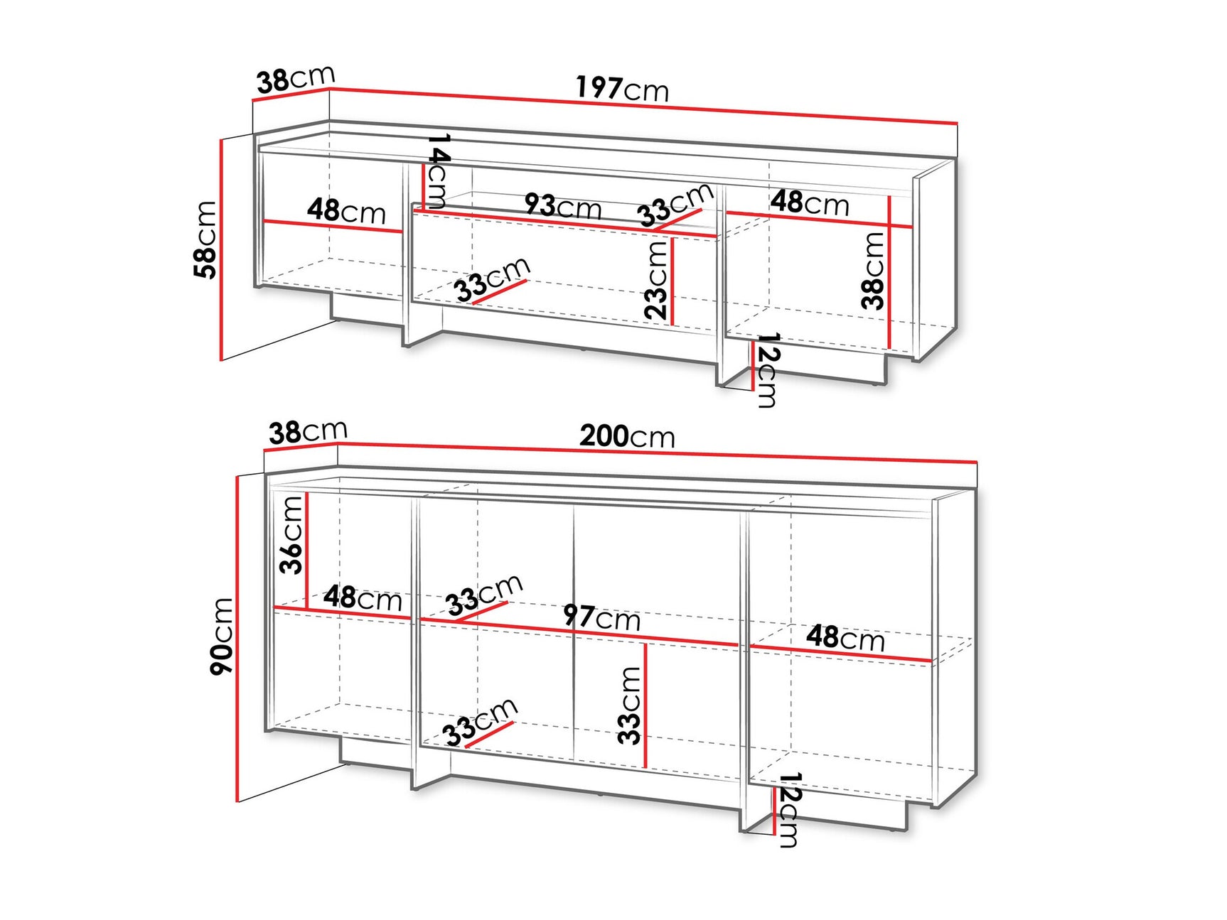 Stuemøbler-sæt Parma 107