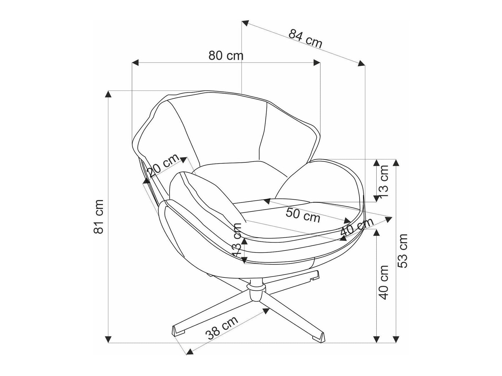 Lænestol Houston 1958