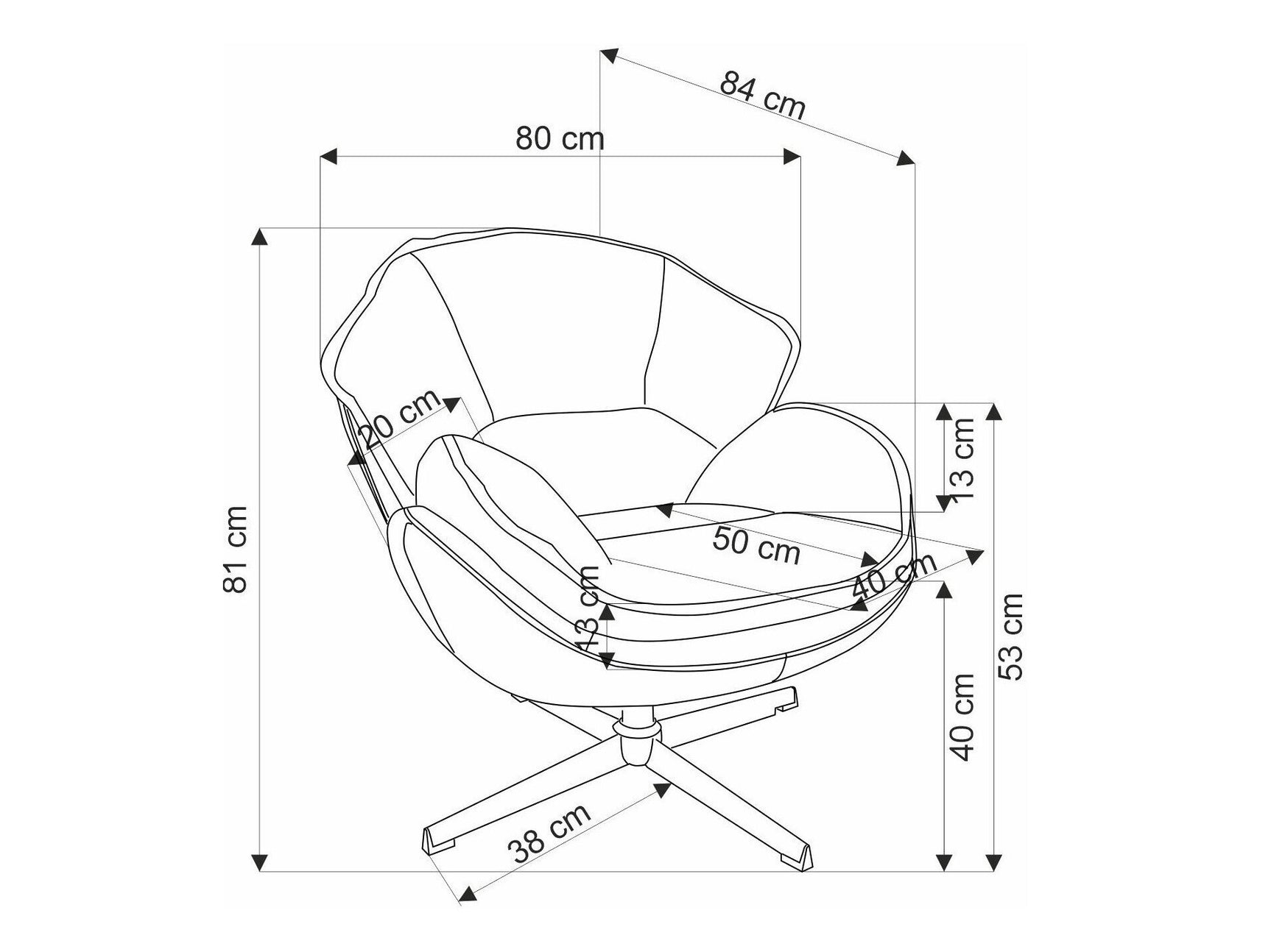 Lænestol Houston 1958