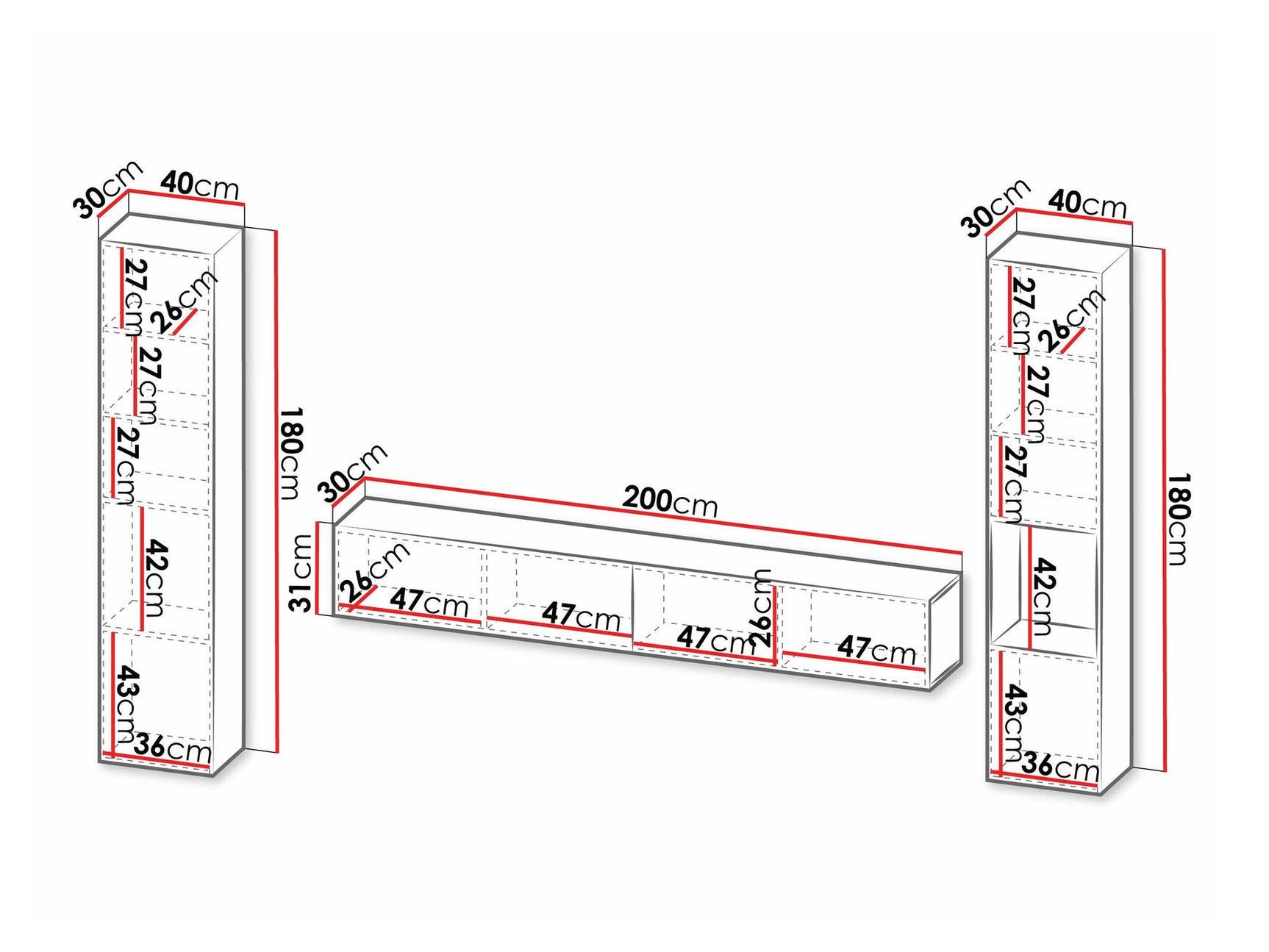 Stuemøbler-sæt Calveru 105