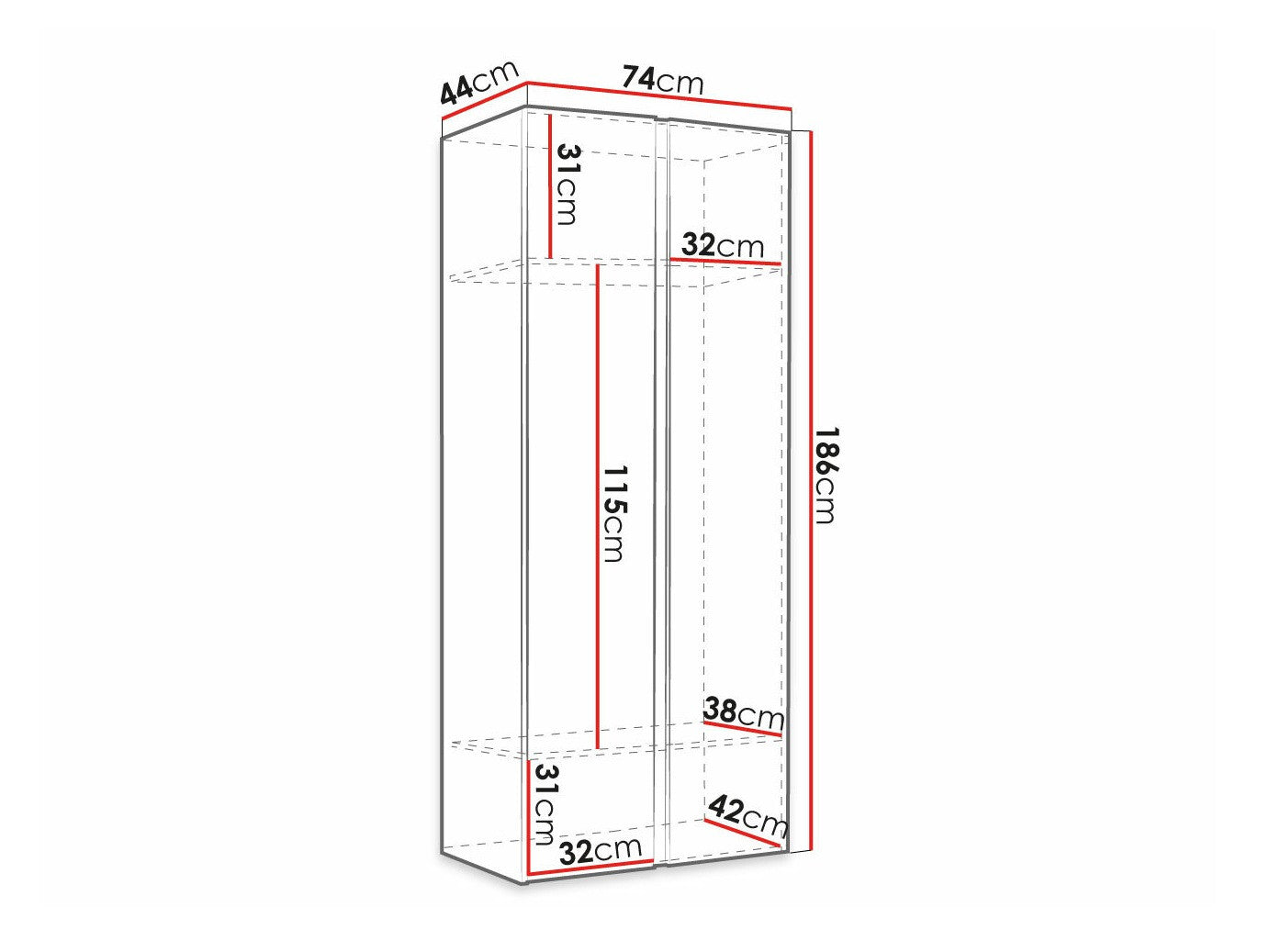 Garderobeskab Hartford 367 4047316