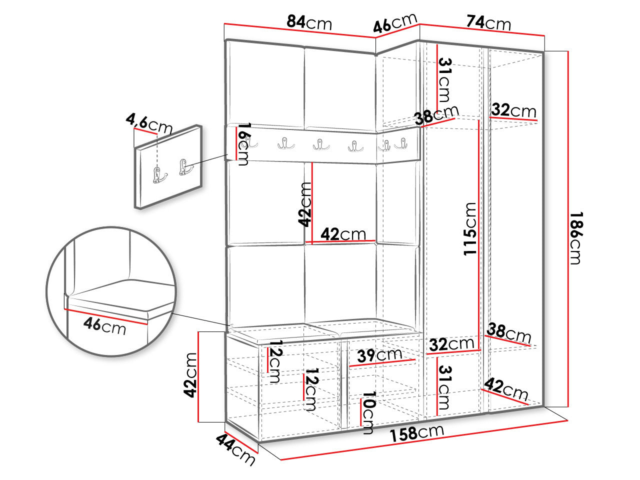 Entrésæt Hartford 278 4047392