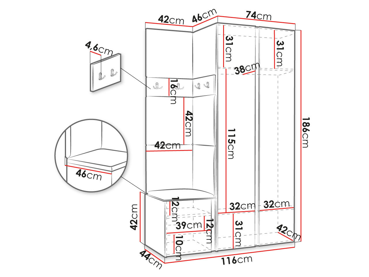 Entrésæt Hartford 350 4047500