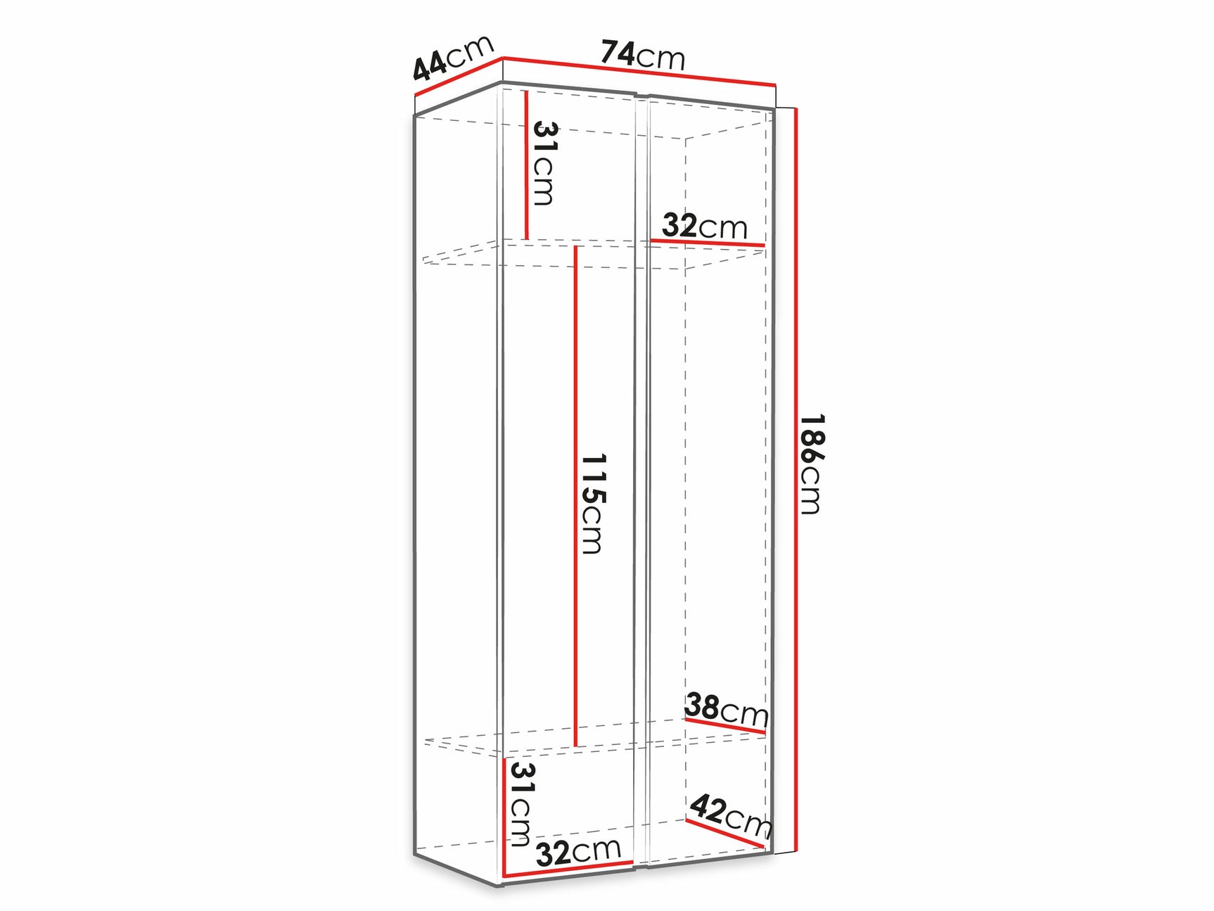 Garderobeskab Hartford 395 4047540