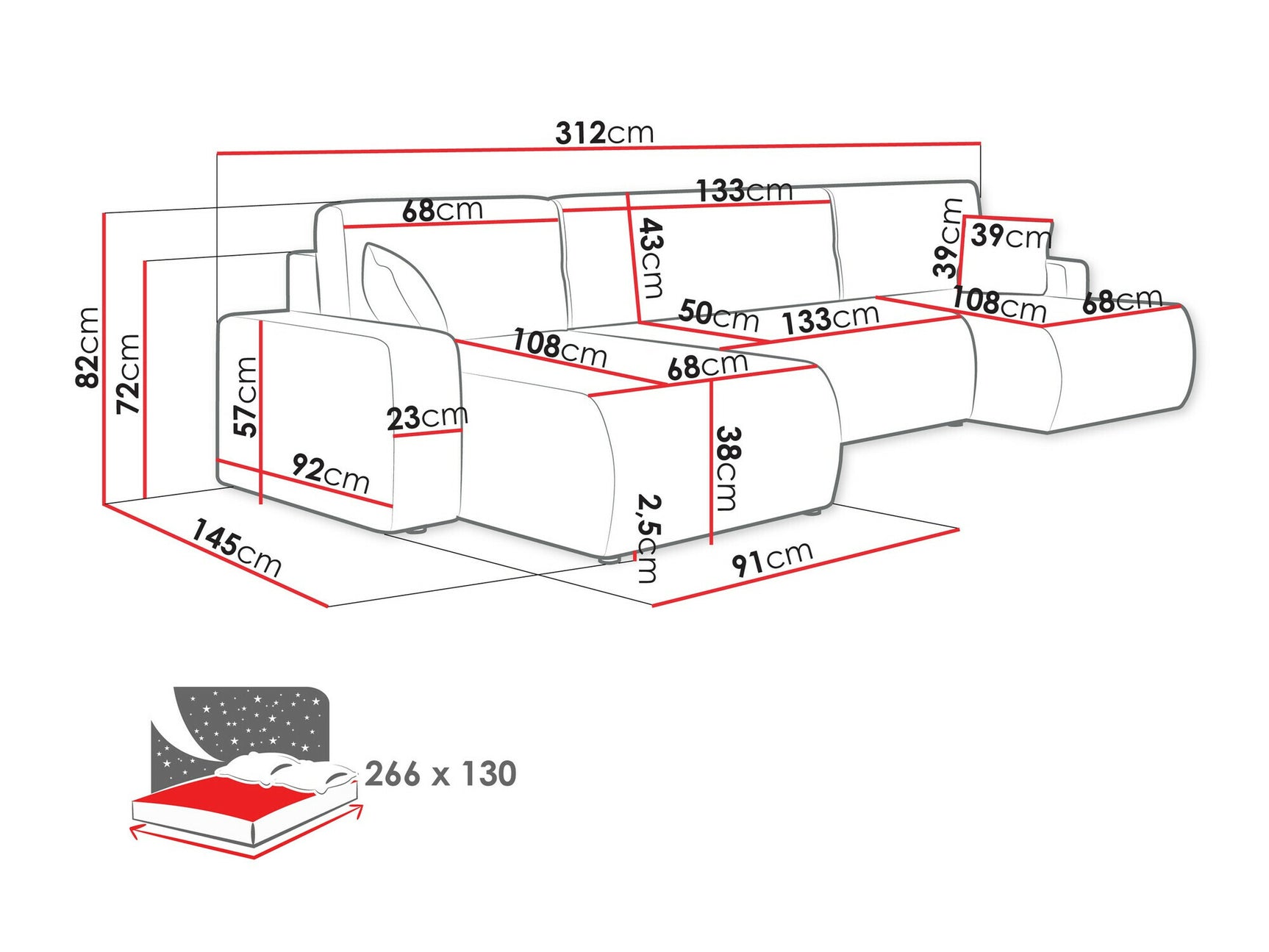 Hjørnesofa Shelton 103 4049060