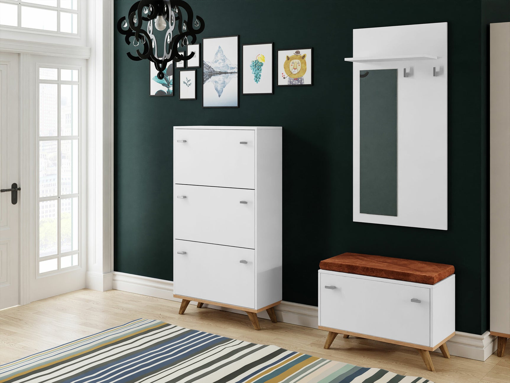 Knagerække Levtena 104 4051121