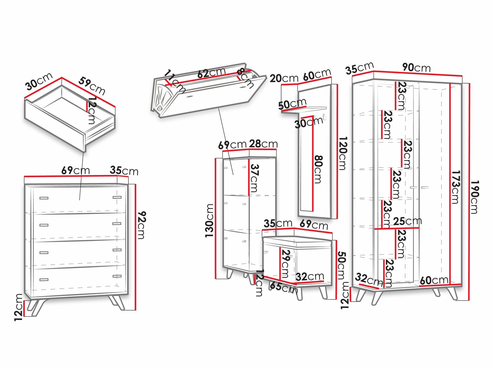 Entrésæt Levtena 105 4051128