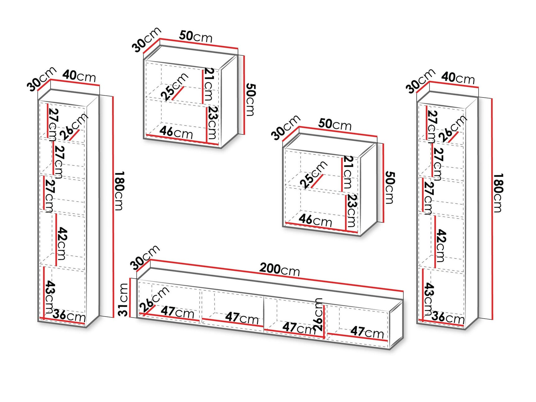 Stuemøbler-sæt Calveru 109