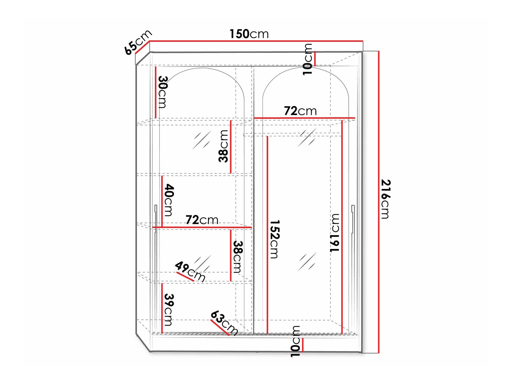 Garderobeskab Toledo 131