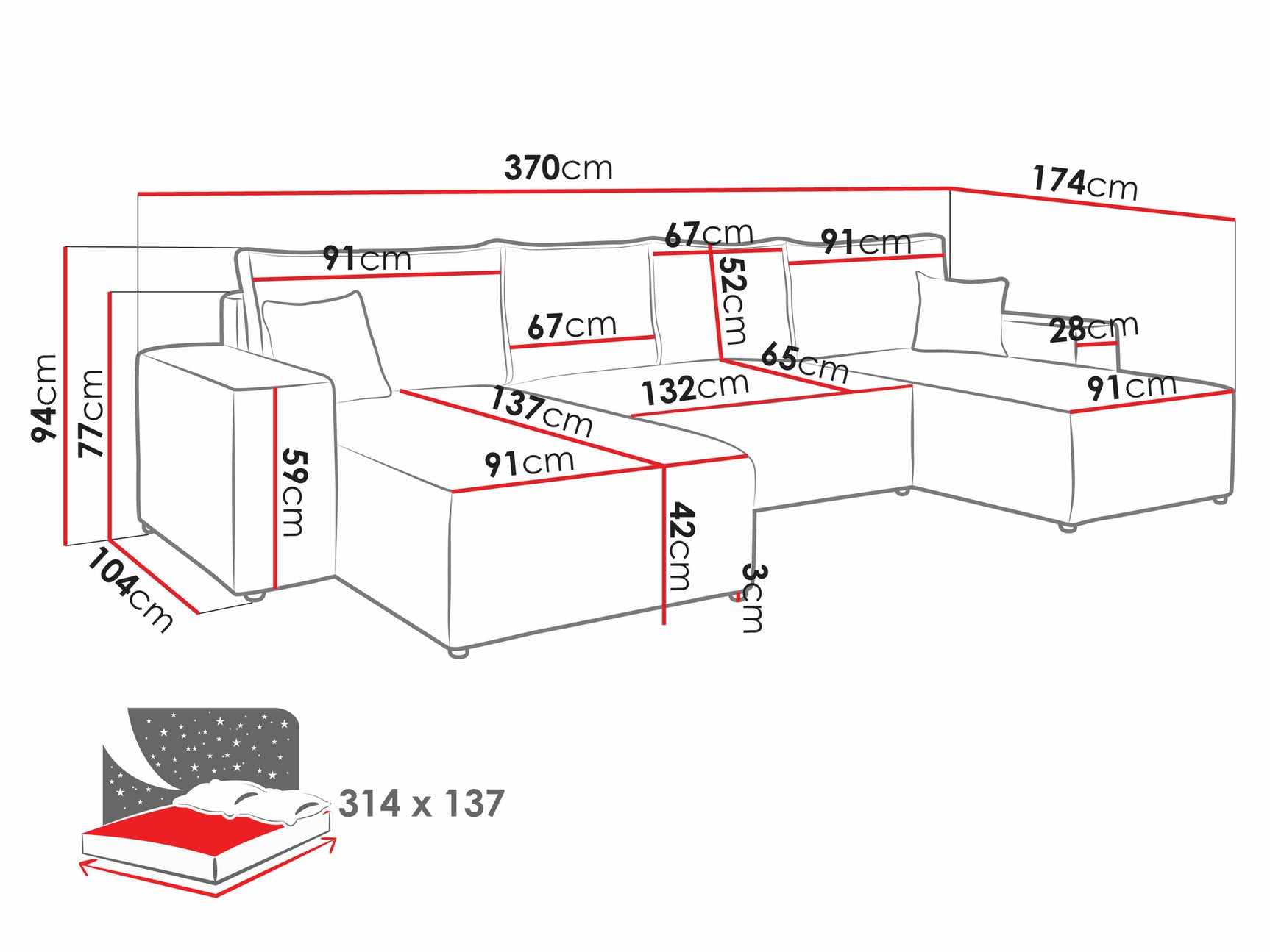 Hjørnesofa Clovis 109 4056058
