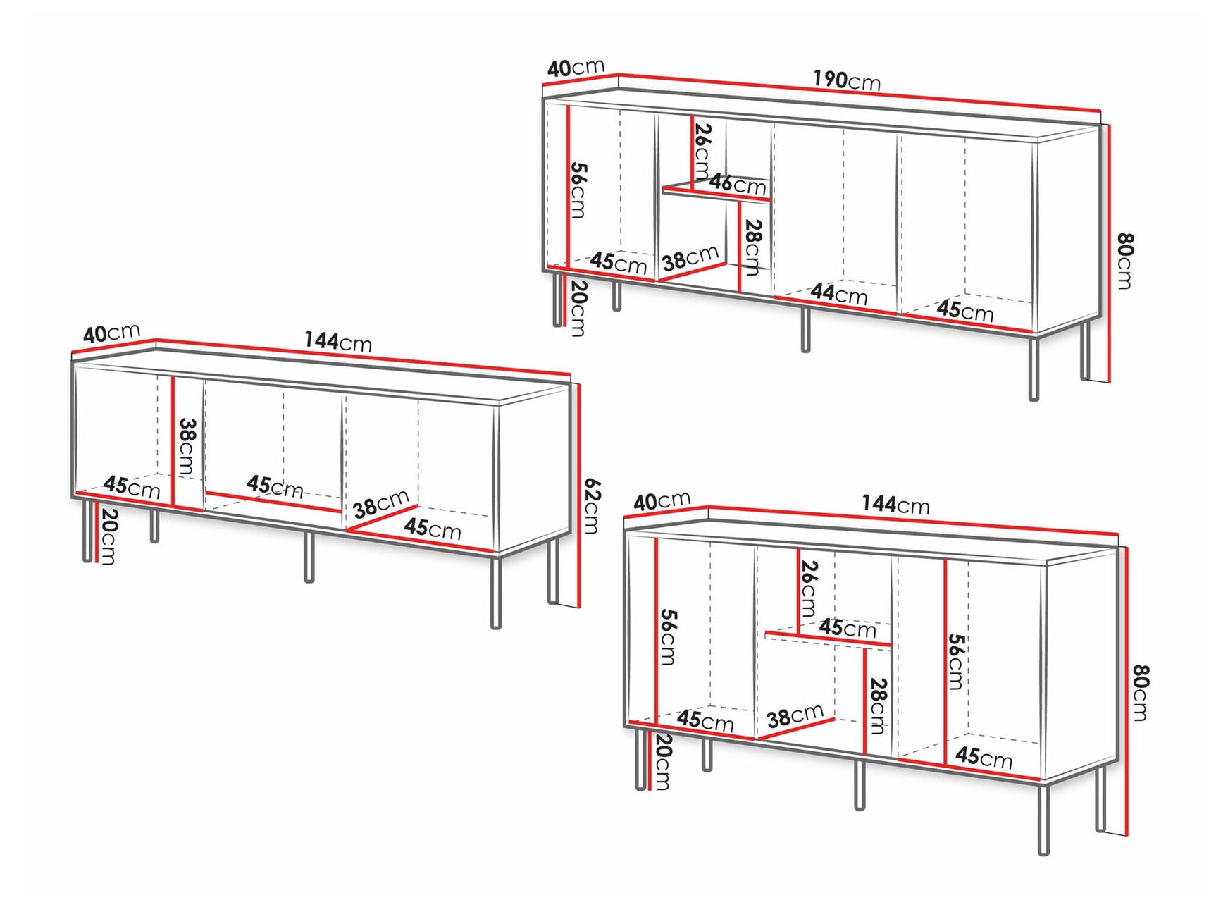 Stuemøbler-sæt Monevare 105