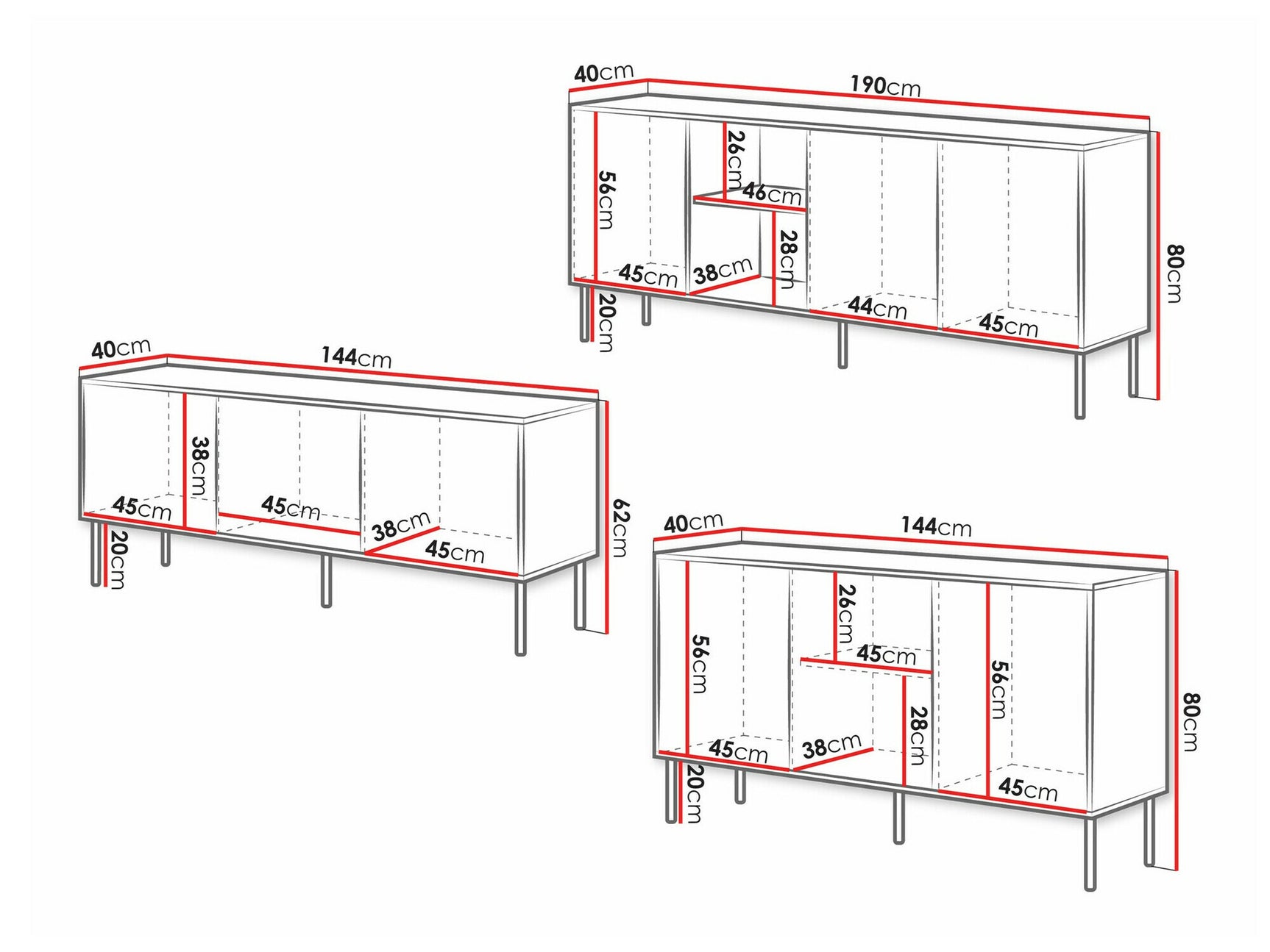 Stuemøbler-sæt Monevare 105