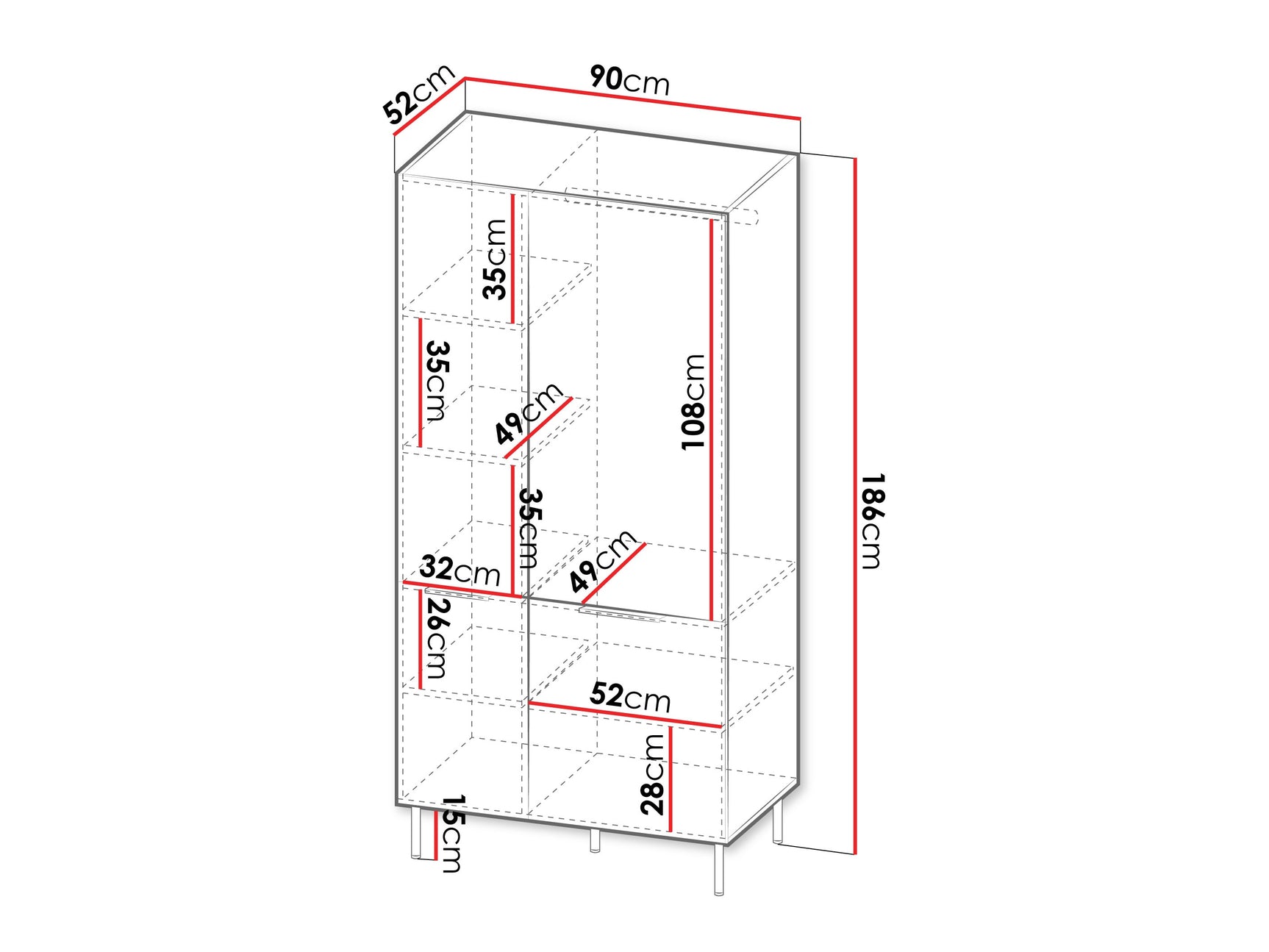 Garderobeskab Mardalu 104