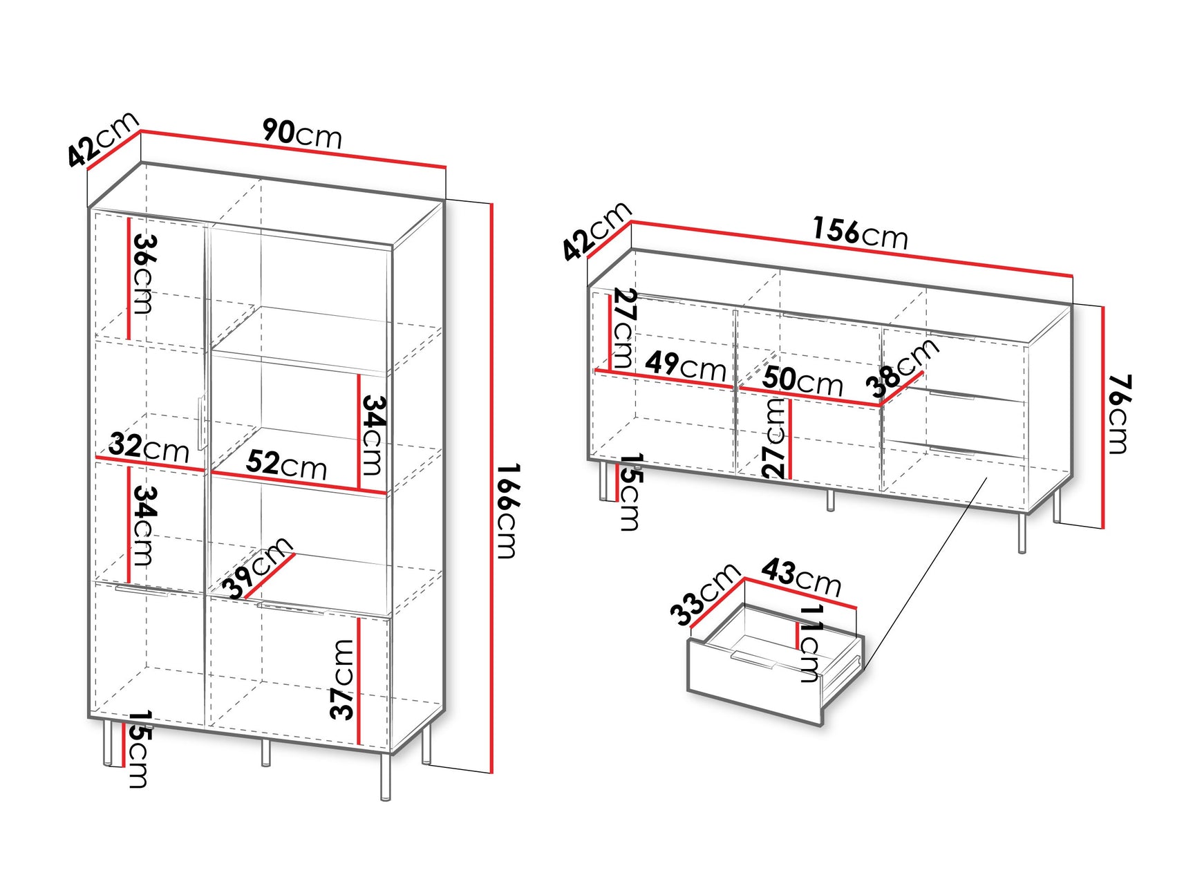 Stuemøbler-sæt Mardalu 109