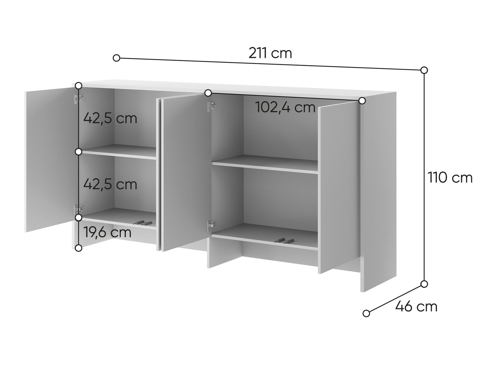 Skænk Concept Pro Lenart Levfere 120 4063163