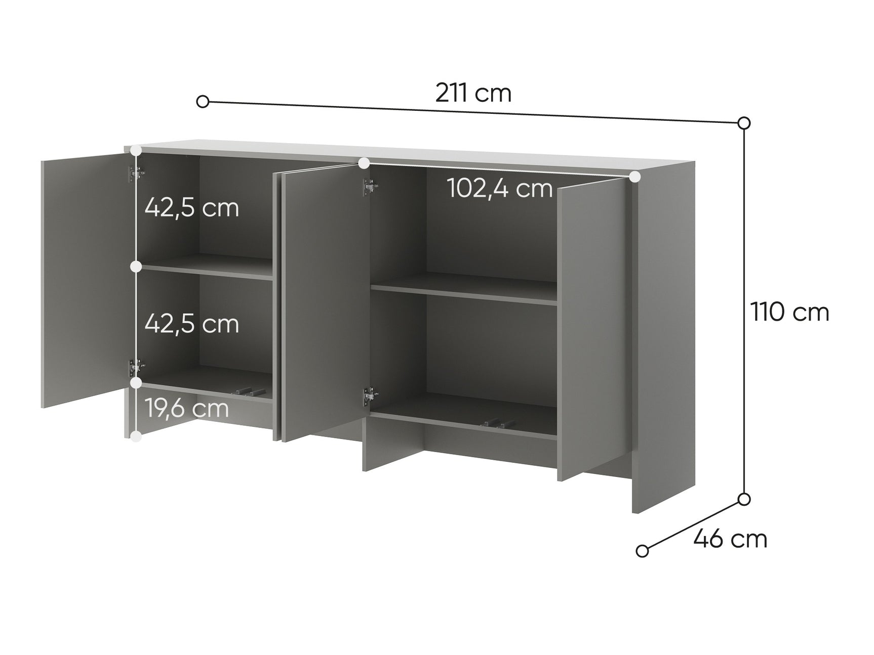Skænk Concept Pro Lenart Levfere 120 4063371
