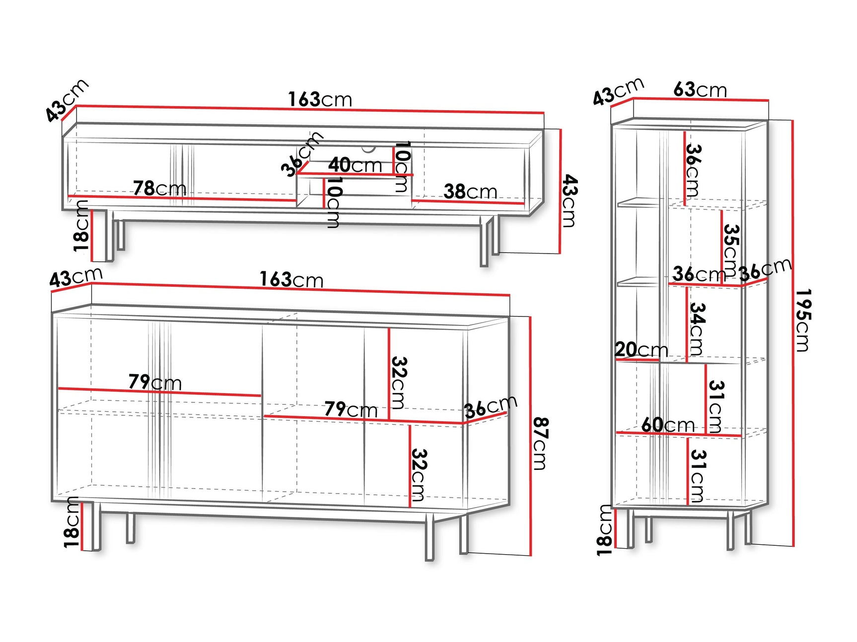 Stuemøbler-sæt Levali 115