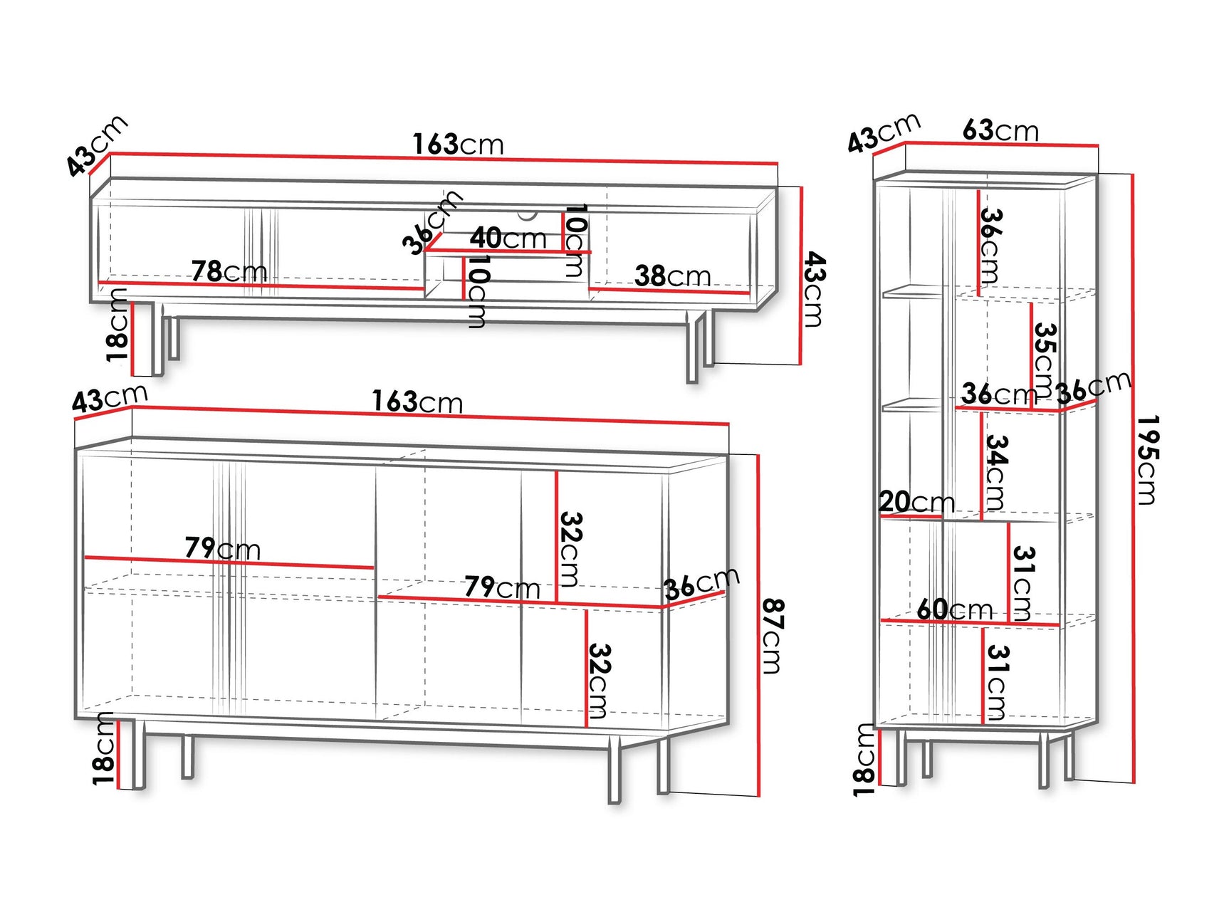 Stuemøbler-sæt Levali 115
