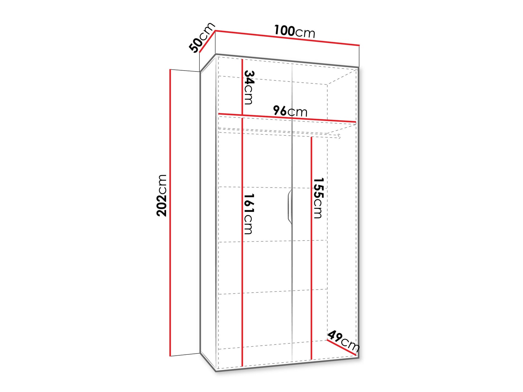 Garderobeskab Hartford 509