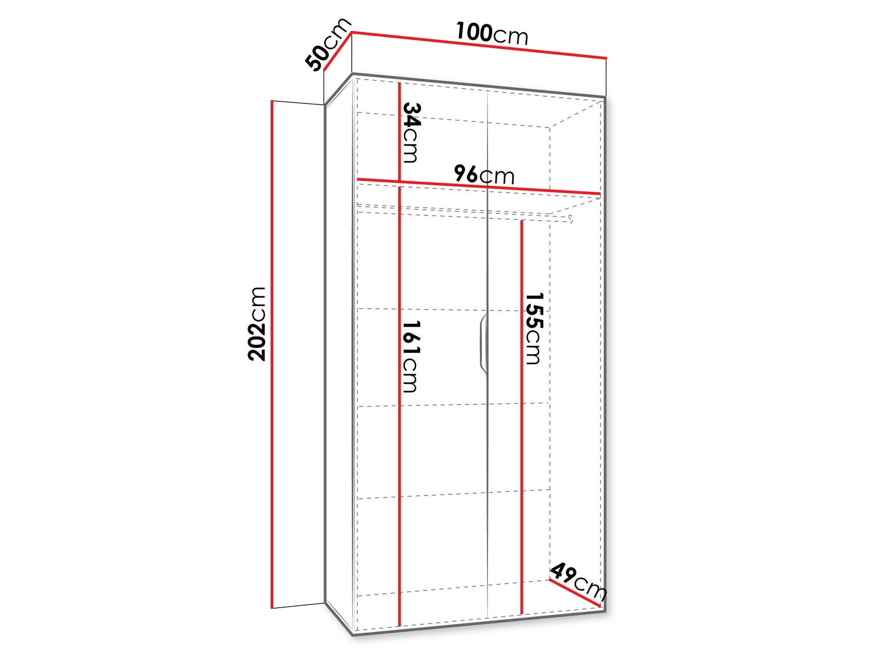 Garderobeskab Hartford 510