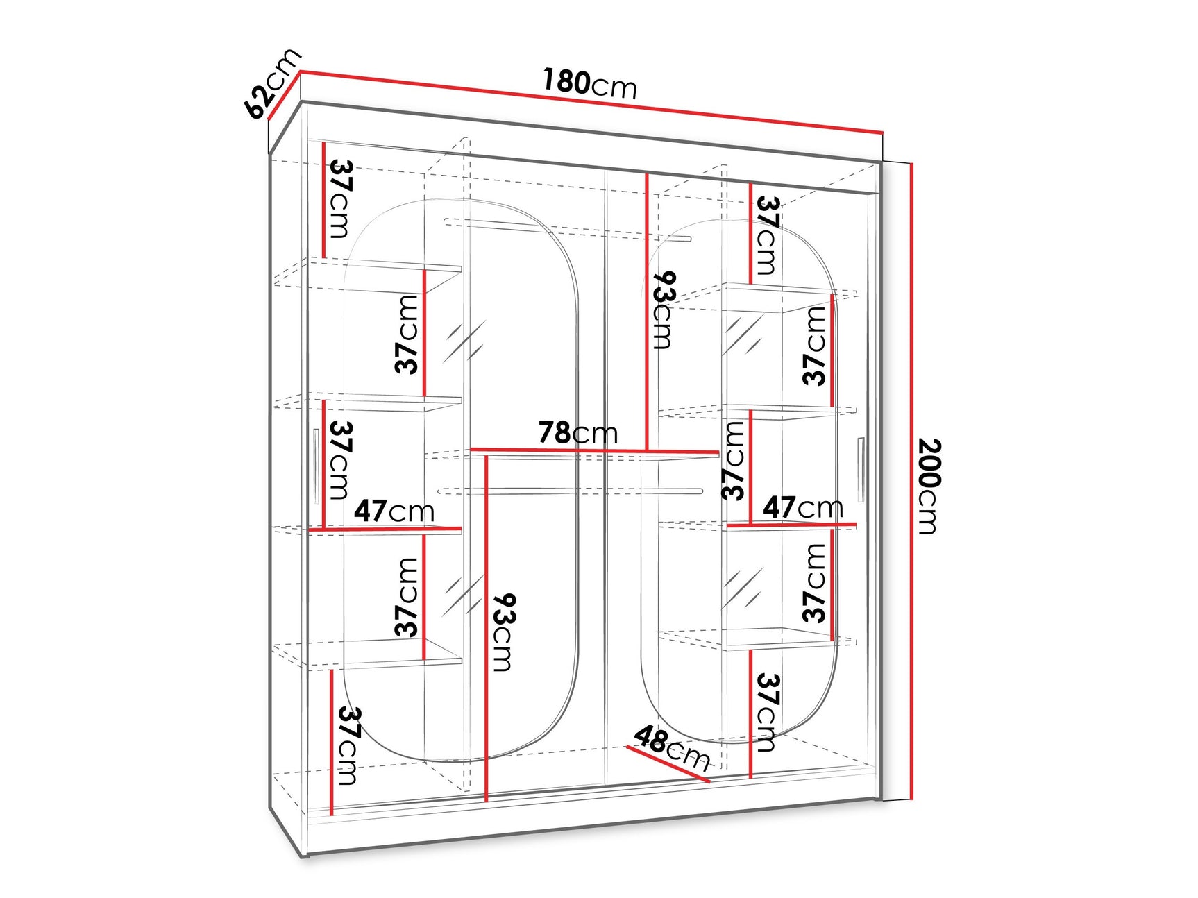 Garderobeskab Hartford 520