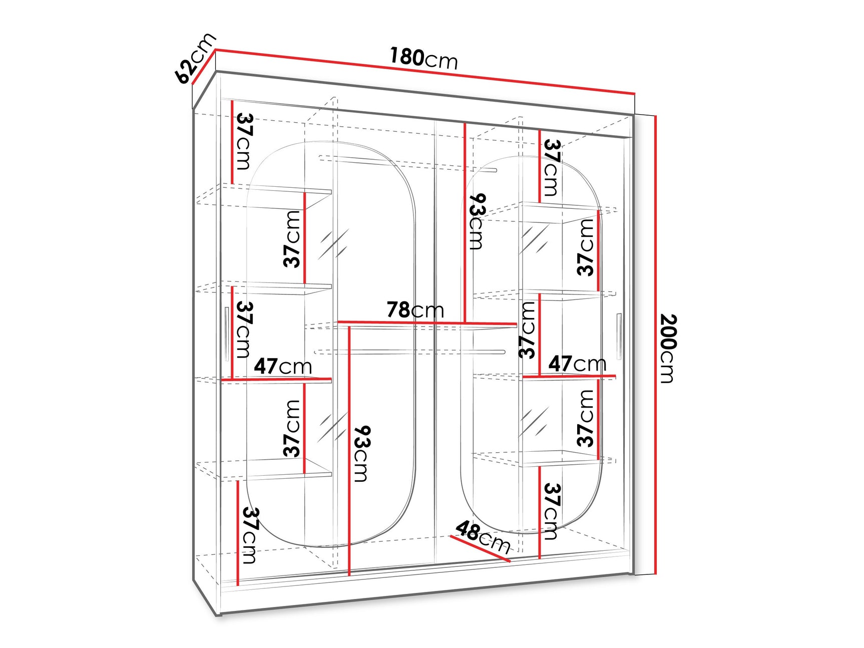 Garderobeskab Hartford 520